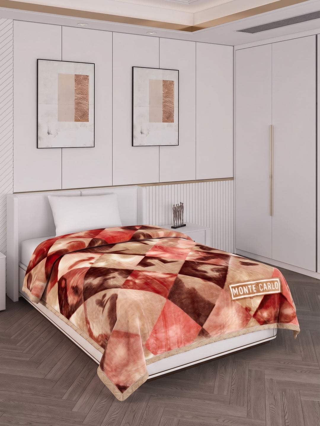 Printed Single Bed 2 Ply 890 GSM Blanket for Winter (Lavish Plus), Weight 3.15 kg