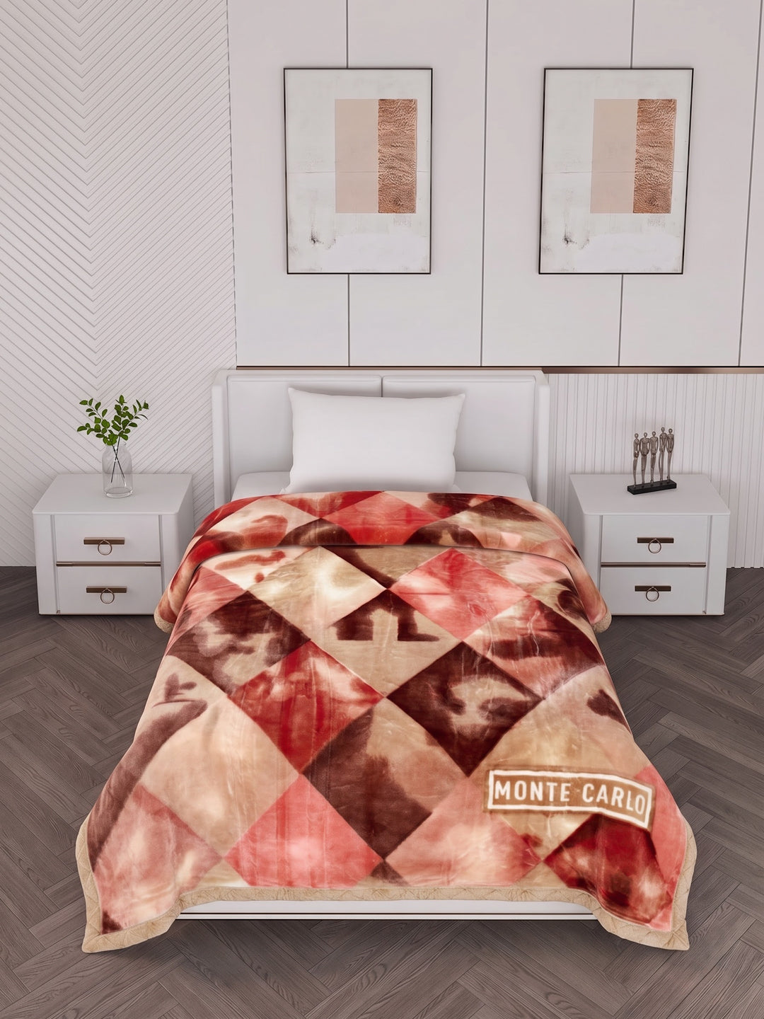 Printed Single Bed 2 Ply 890 GSM Blanket for Winter (Lavish Plus), Weight 3.15 kg
