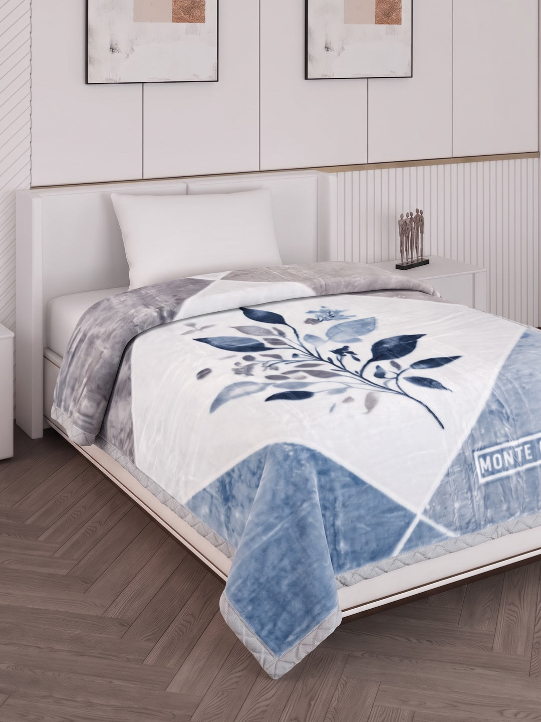 Printed Single Bed 2 Ply 890 GSM Blanket for Winter (Lavish Plus), Weight 3.15 kg