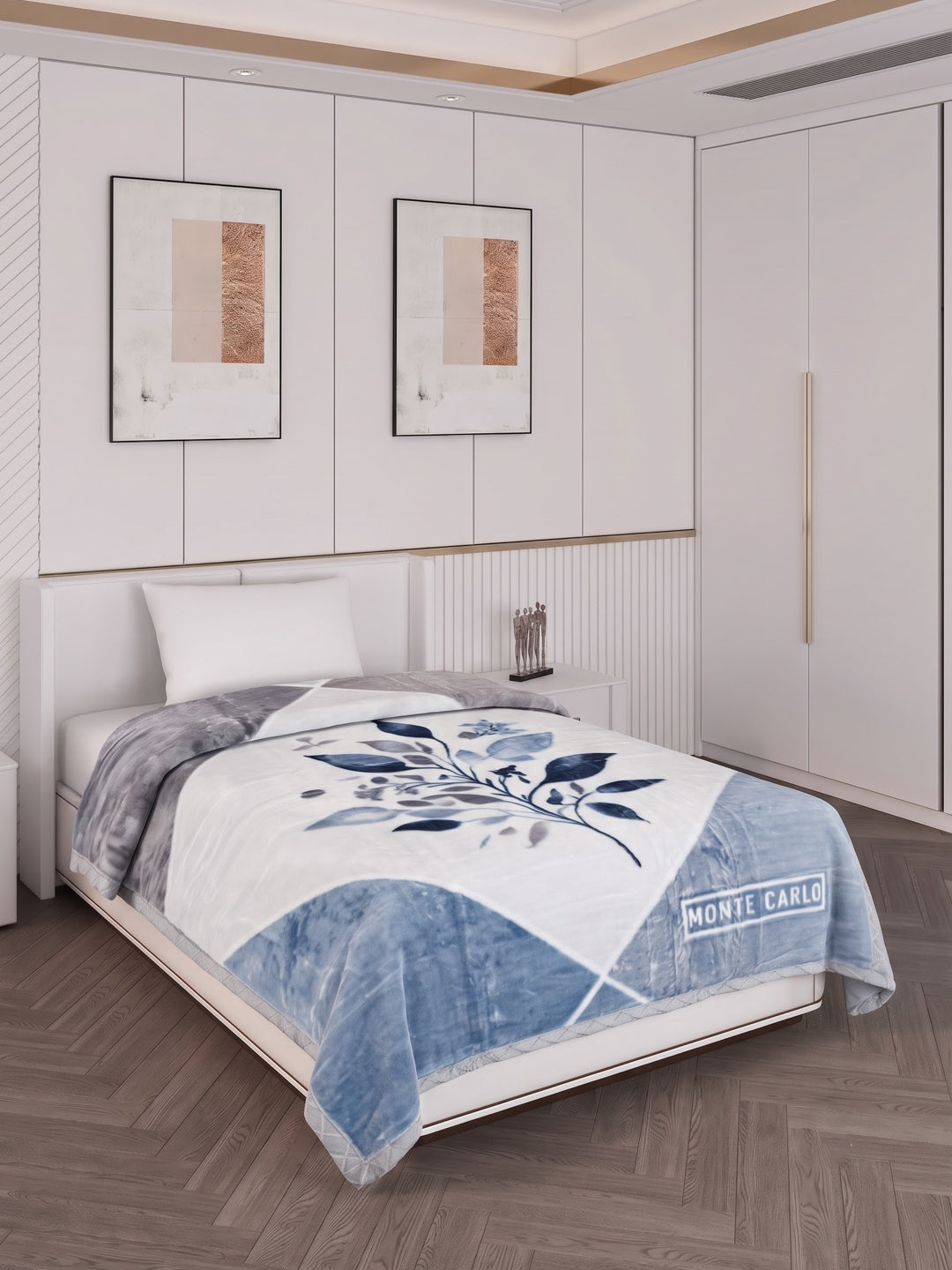 Printed Single Bed 2 Ply 890 GSM Blanket for Winter (Lavish Plus), Weight 3.15 kg