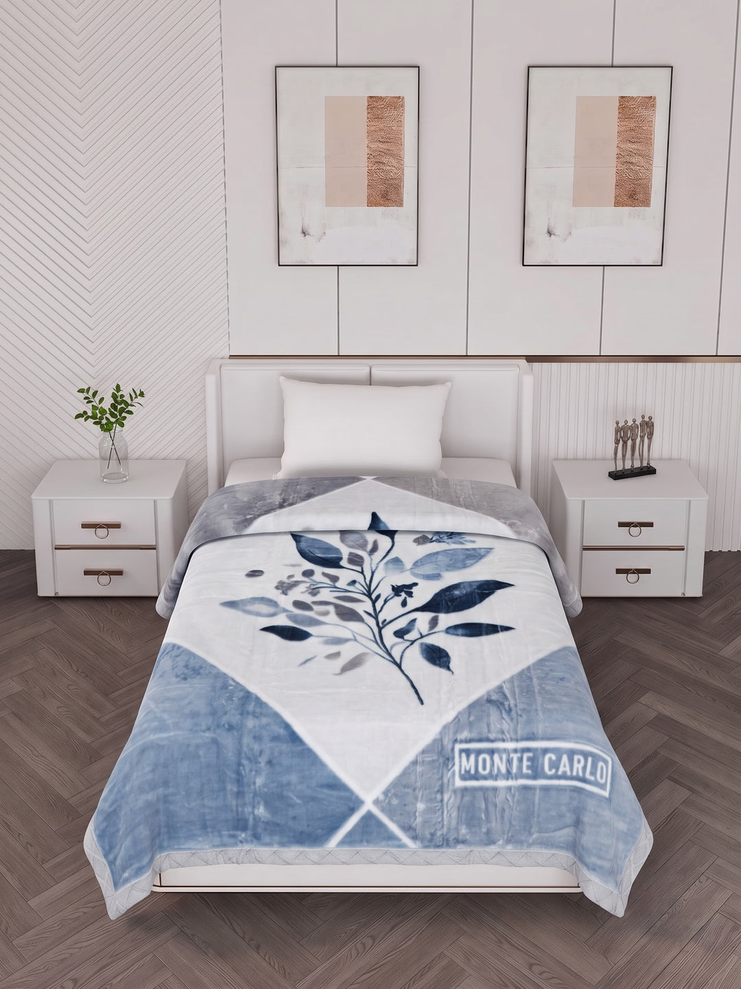 Printed Single Bed 2 Ply 890 GSM Blanket for Winter (Lavish Plus), Weight 3.15 kg
