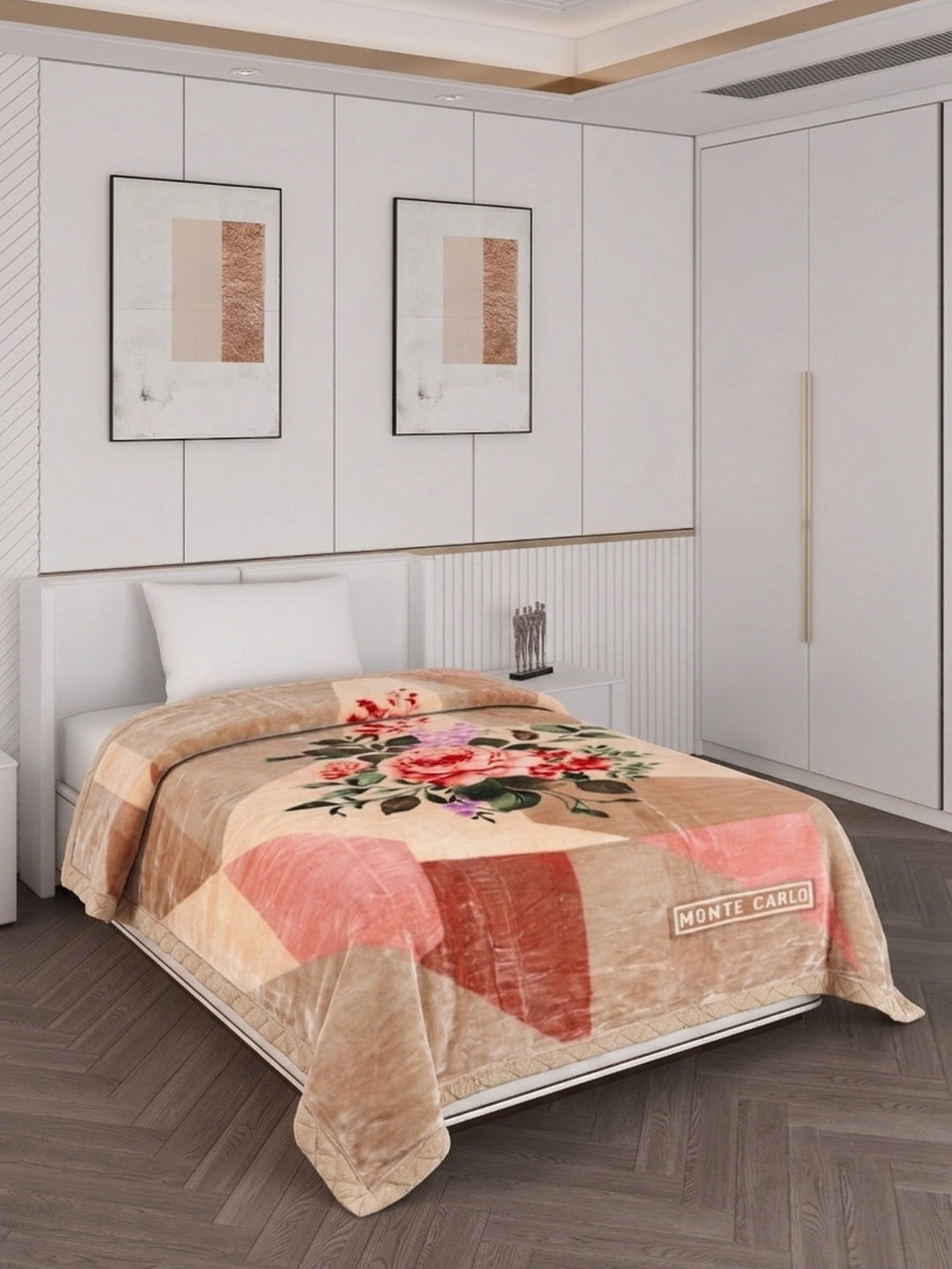 Printed Single Bed 2 Ply 890 GSM Blanket for Winter (Lavish Plus), Weight 3.15 kg