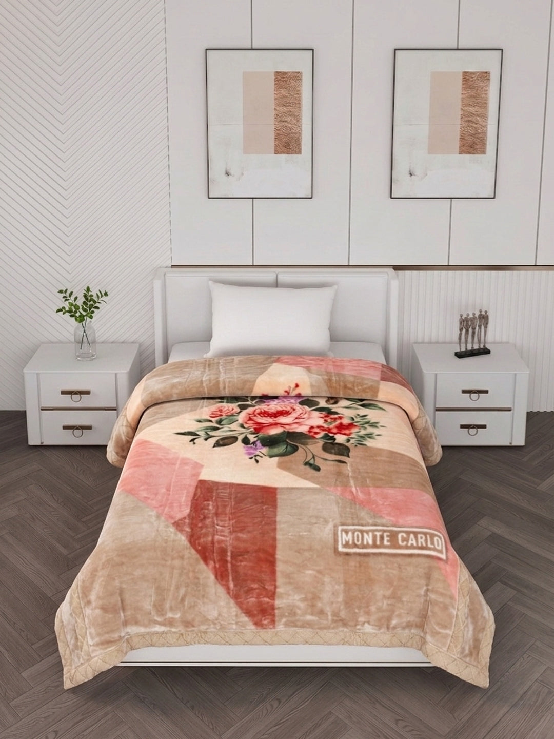 Printed Single Bed 2 Ply 890 GSM Blanket for Winter (Lavish Plus), Weight 3.15 kg