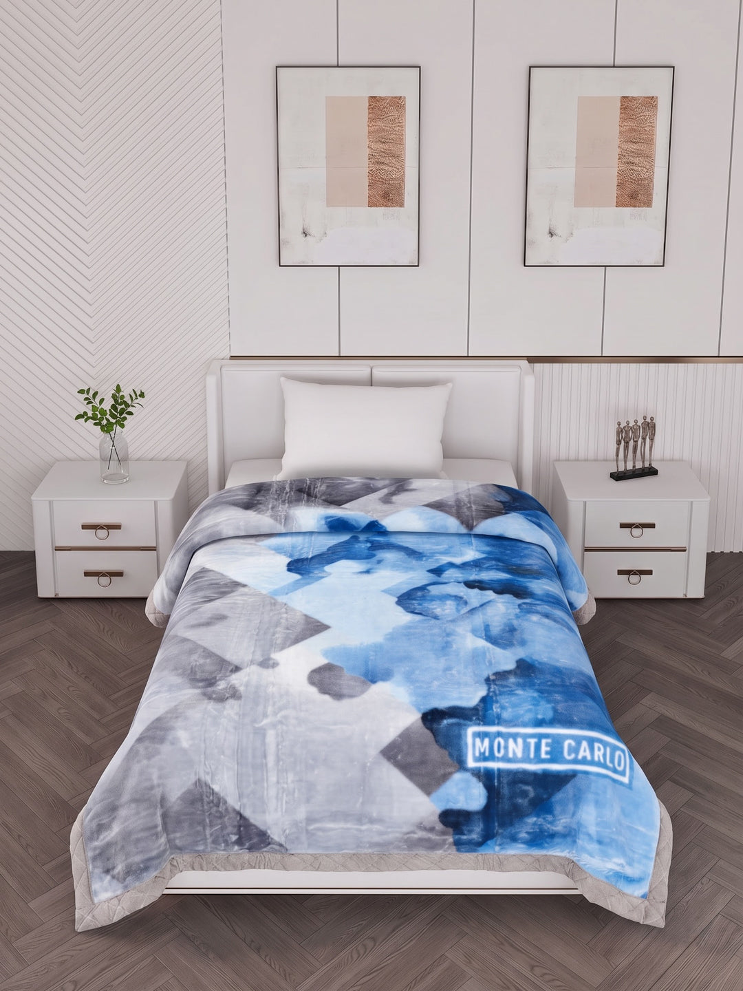 Printed Single Bed 2 Ply 890 GSM Blanket for Winter (Lavish Plus), Weight 3.15 kg