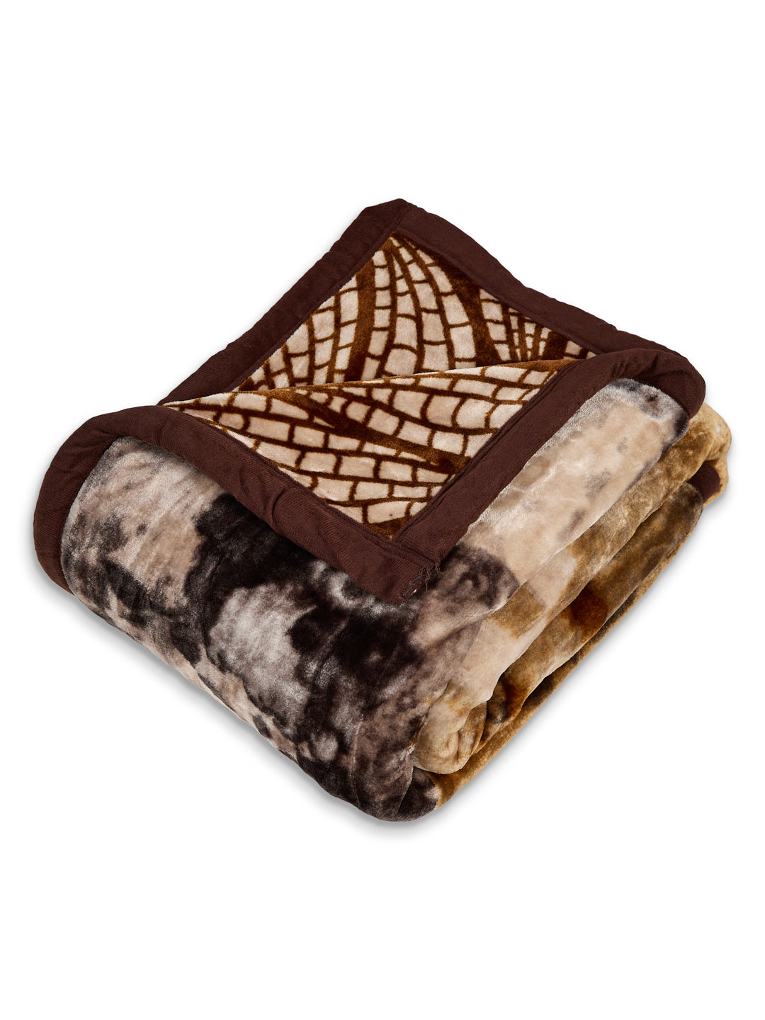 Printed Single Bed 2 Ply 890 GSM Blanket for Winter (Livo), Weight 3.15 kg