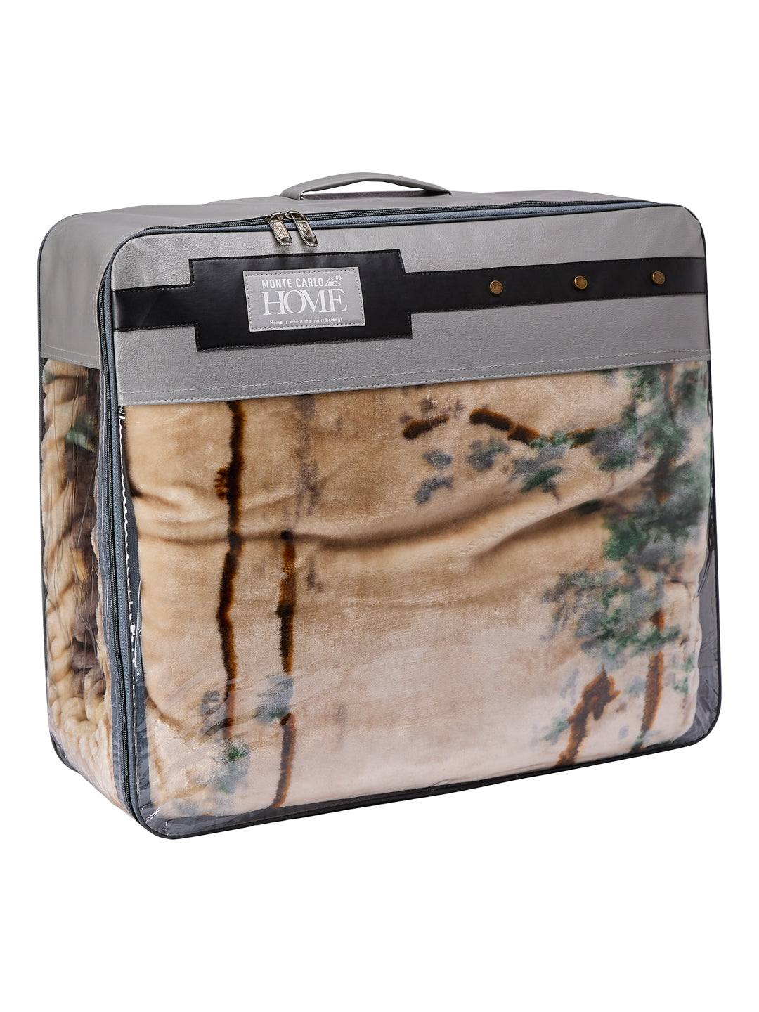Printed Double Bed 2 Ply 870 GSM Blanket for Winter (Moon Valley), Weight 4.6 kg