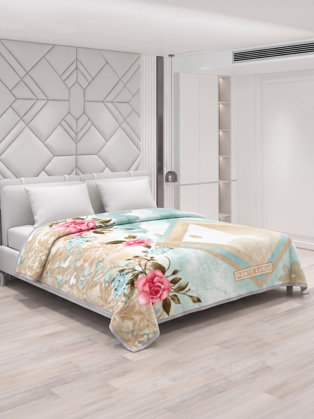 Printed Double Bed 2 Ply 870 GSM Blanket for Winter (Moon Valley Plus), Weight 4.6 kg