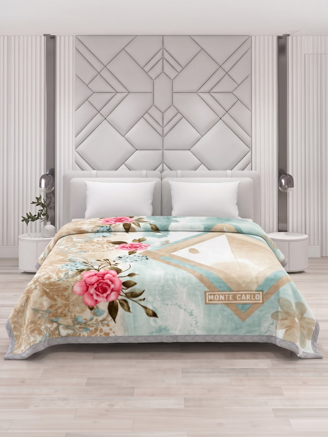 Printed Double Bed 2 Ply 870 GSM Blanket for Winter (Moon Valley Plus), Weight 4.6 kg