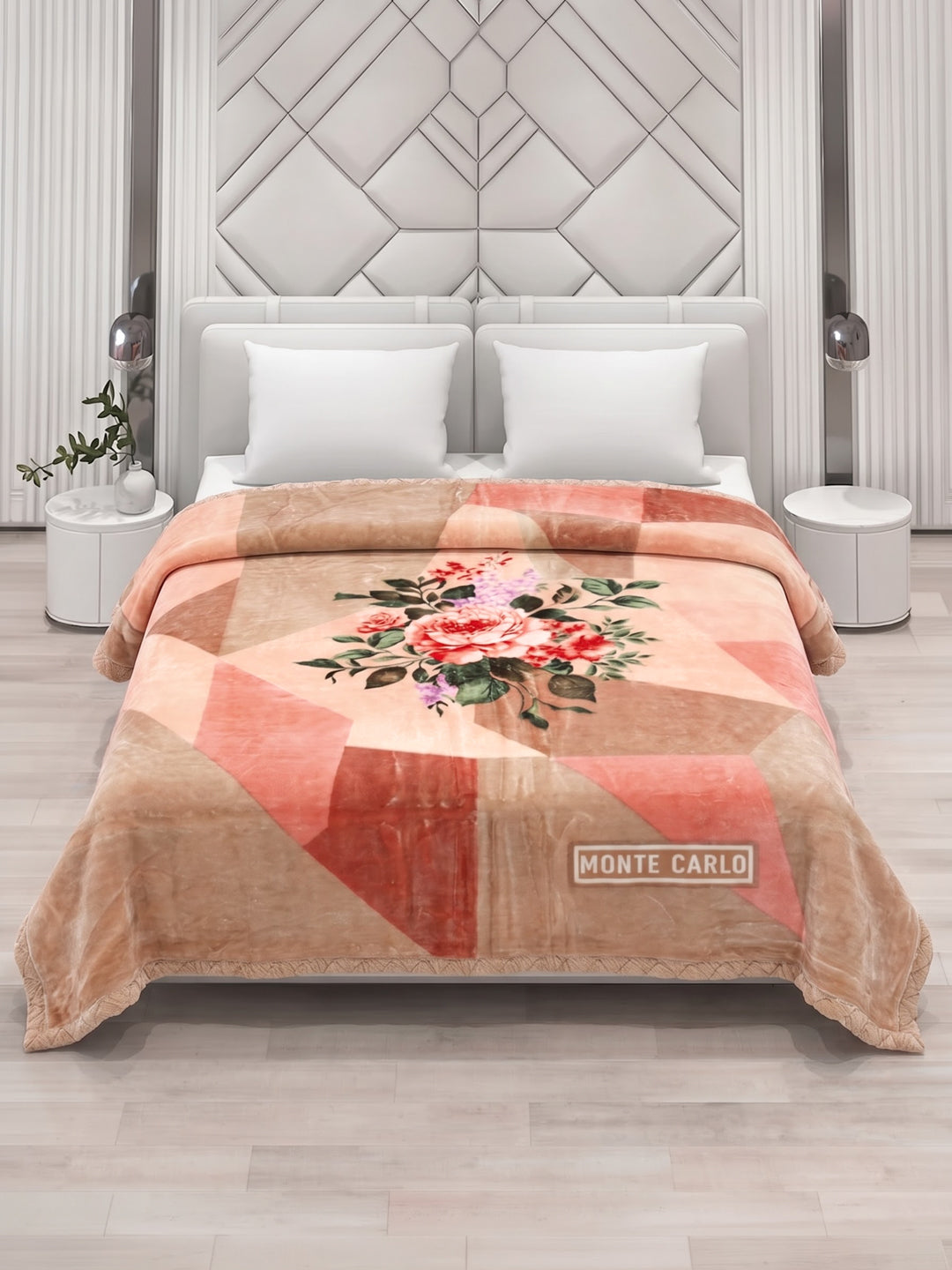 Printed Double Bed 2 Ply 870 GSM Blanket for Winter (Moon Valley Plus), Weight 4.6 kg