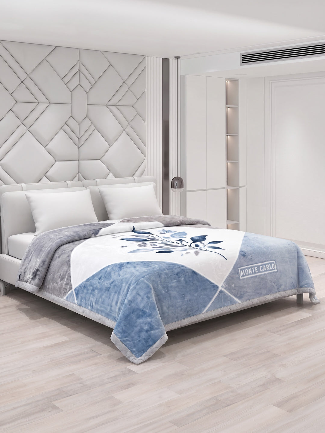 Printed Double Bed 2 Ply 870 GSM Blanket for Winter (Moon Valley Plus), Weight 4.6 kg