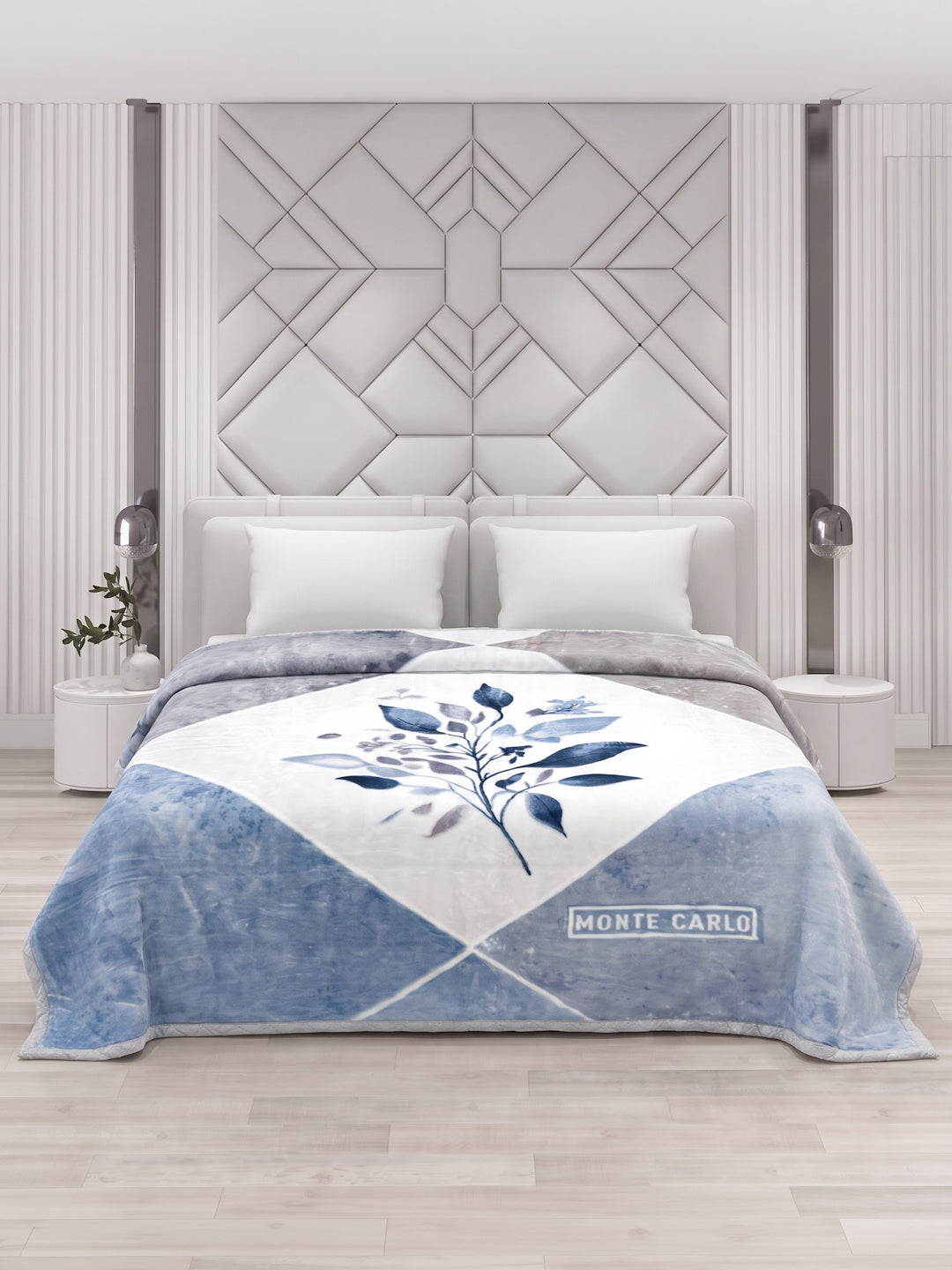 Printed Double Bed 2 Ply 870 GSM Blanket for Winter (Moon Valley Plus), Weight 4.6 kg