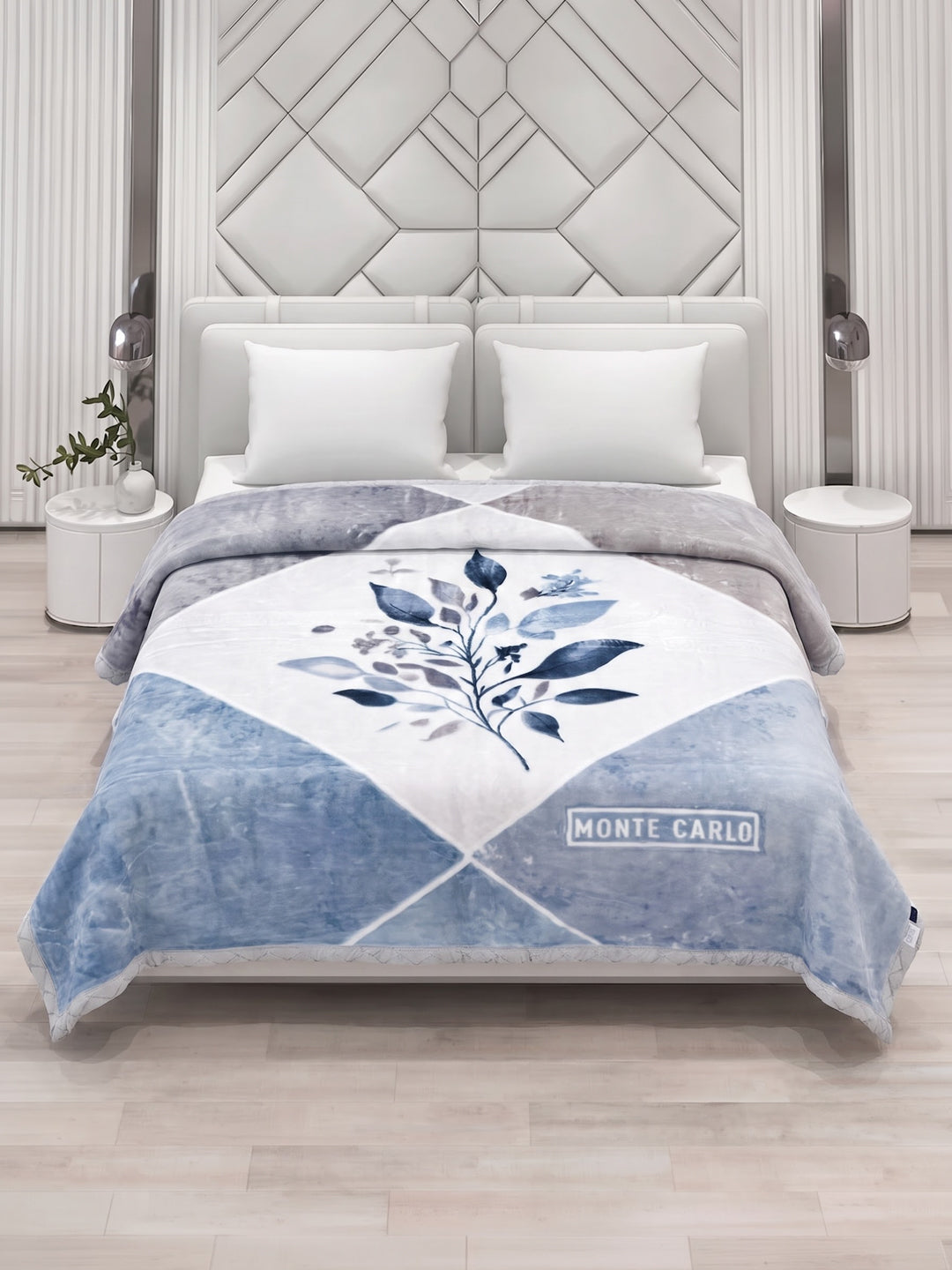Printed Double Bed 2 Ply 870 GSM Blanket for Winter (Moon Valley Plus), Weight 4.6 kg