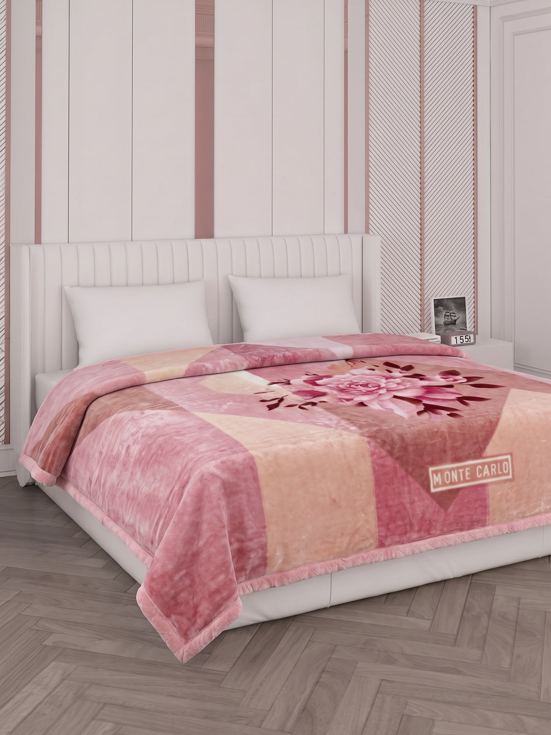Printed Double Bed 2 Ply 870 GSM Blanket for Winter (Moon Valley Plus), Weight 4.6 kg