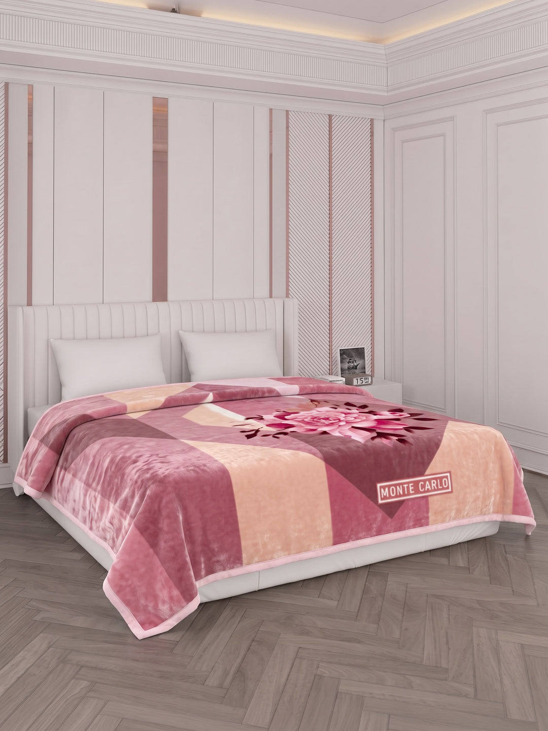 Printed Double Bed 2 Ply 870 GSM Blanket for Winter (Moon Valley Plus), Weight 4.6 kg