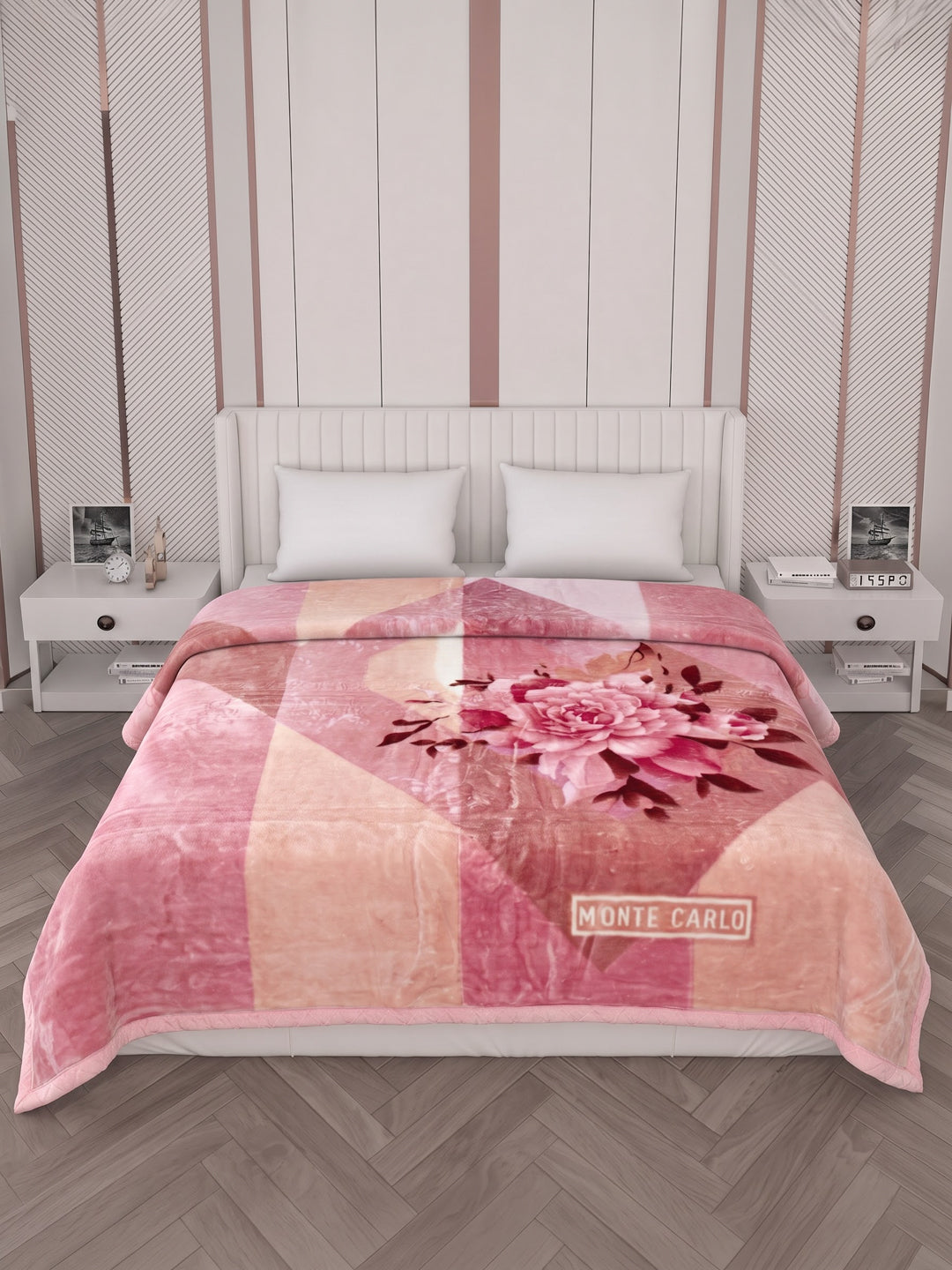 Printed Double Bed 2 Ply 870 GSM Blanket for Winter (Moon Valley Plus), Weight 4.6 kg