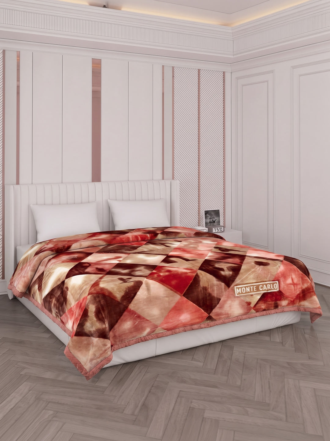 Printed Double Bed 2 Ply 870 GSM Blanket for Winter (Moon Valley Plus), Weight 4.6 kg