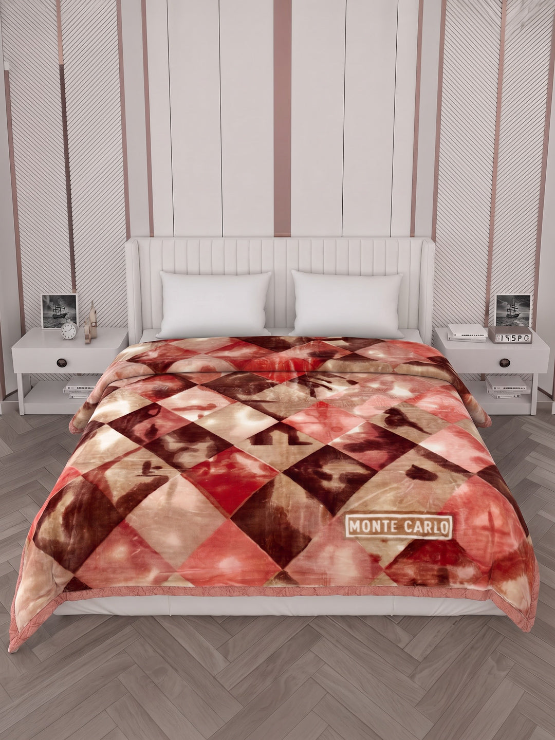 Printed Double Bed 2 Ply 870 GSM Blanket for Winter (Moon Valley Plus), Weight 4.6 kg