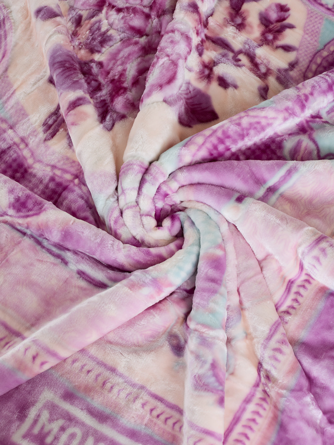 Floral Print Double Bed 3 Ply 950 GSM Blanket for Winter (Nagina), Weight 5 kg