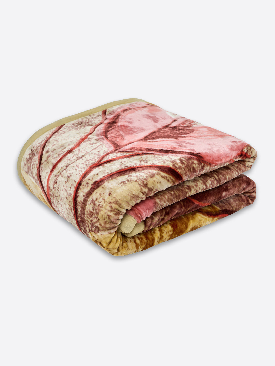 Printed Double Bed 2 Ply 990 GSM Blanket for Winter (Parker), Weight 5.25 kg