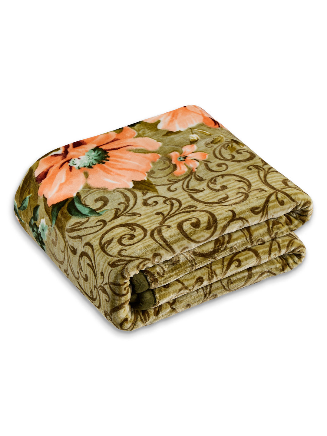 Printed Double Bed 2 Ply 990 GSM Blanket for Winter (Parker), Weight 5.25 kg