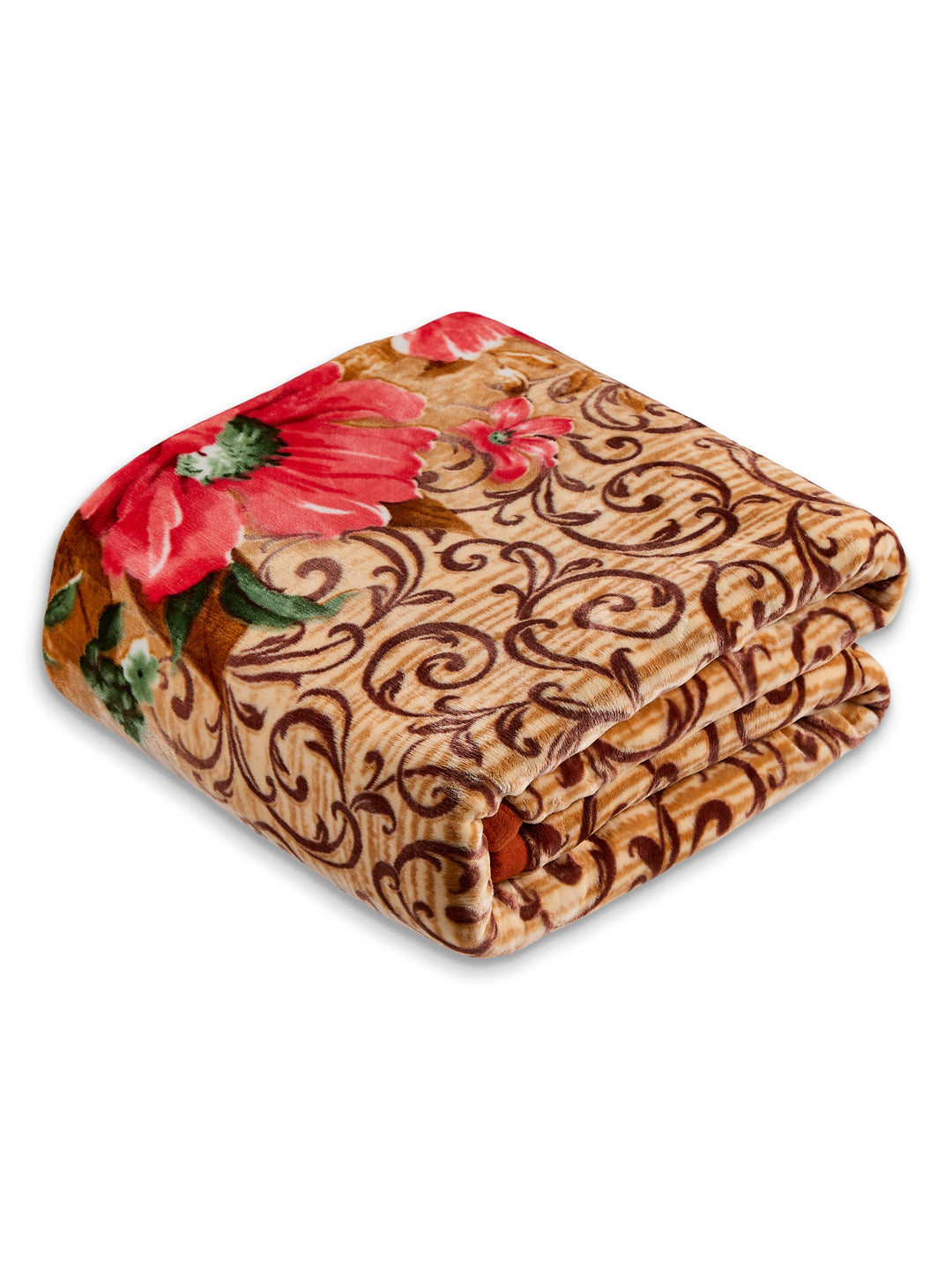 Printed Double Bed 2 Ply 990 GSM Blanket for Winter (Parker), Weight 5.25 kg