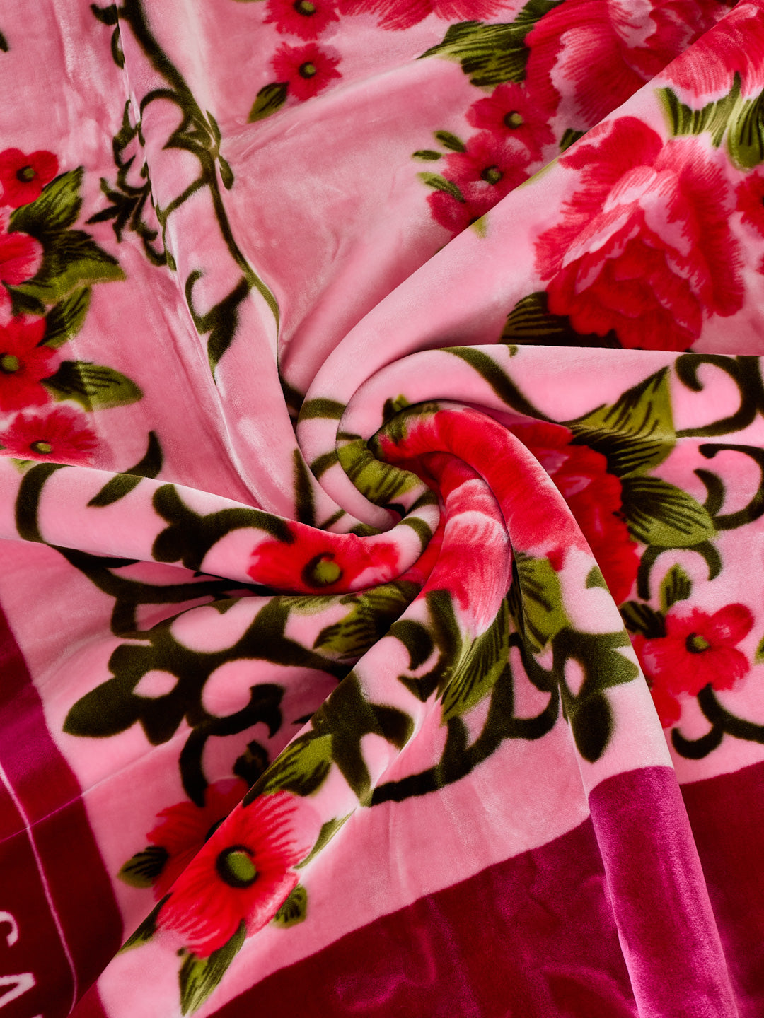 Floral Print Double Bed 2 Ply 1400 GSM Blanket for Winter (Rambo 3D), Weight 7.5 kg