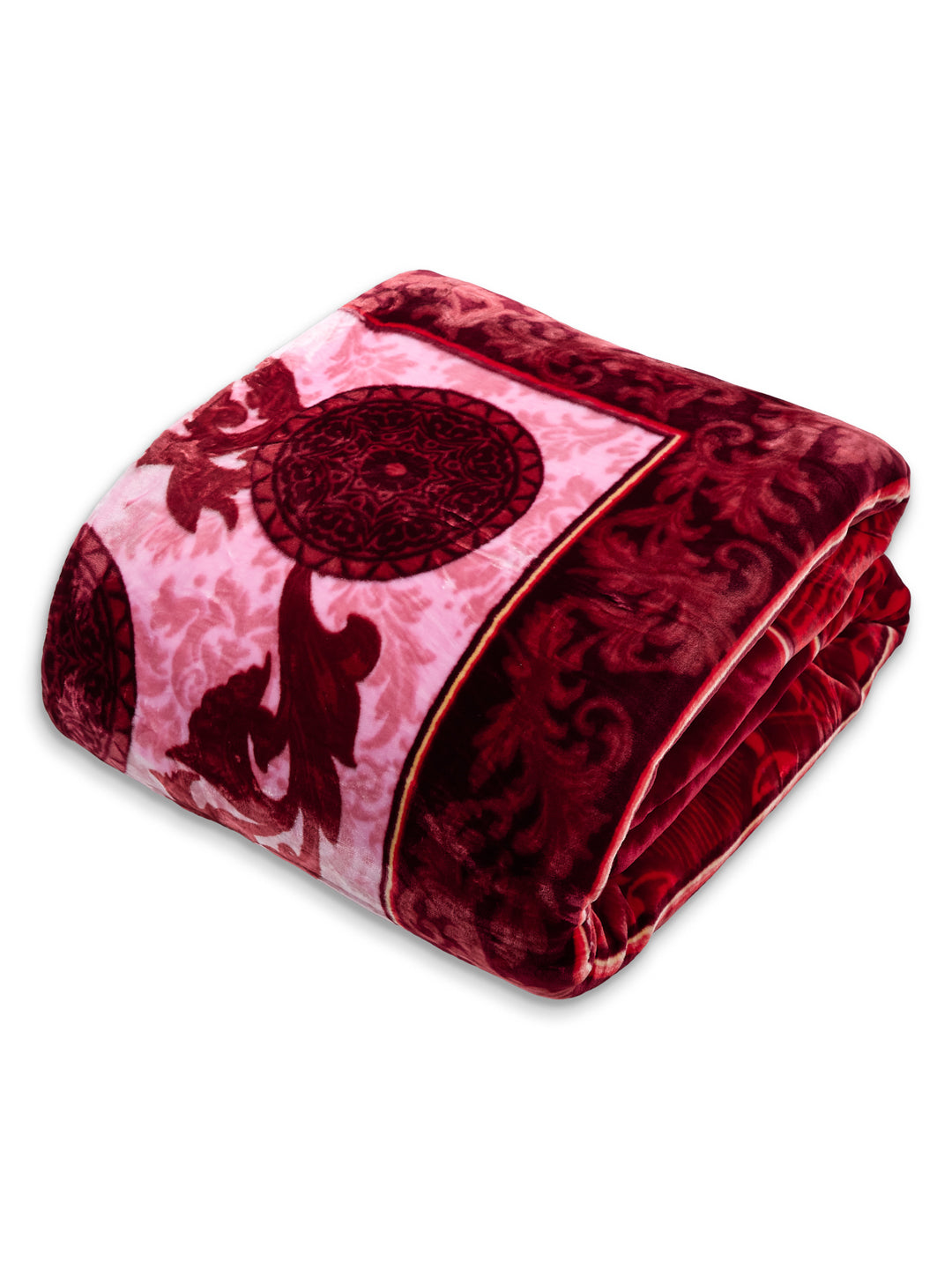 Floral Print Double Bed 2 Ply 1400 GSM Blanket for Winter (Rambo 3D), Weight 7.5 kg