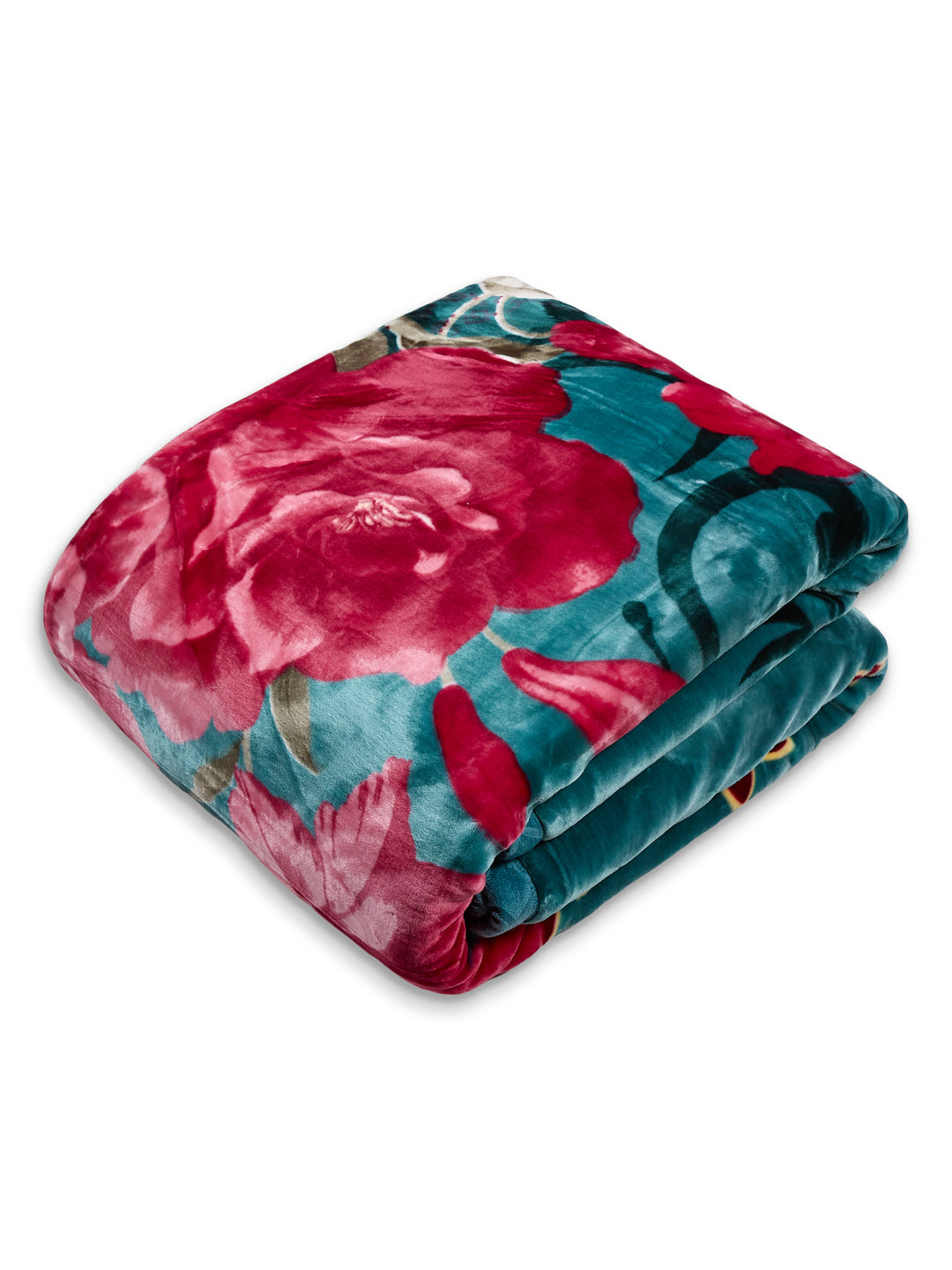Floral Print Double Bed 2 Ply 1400 GSM Blanket for Winter (Rambo 3D), Weight 7.5 kg