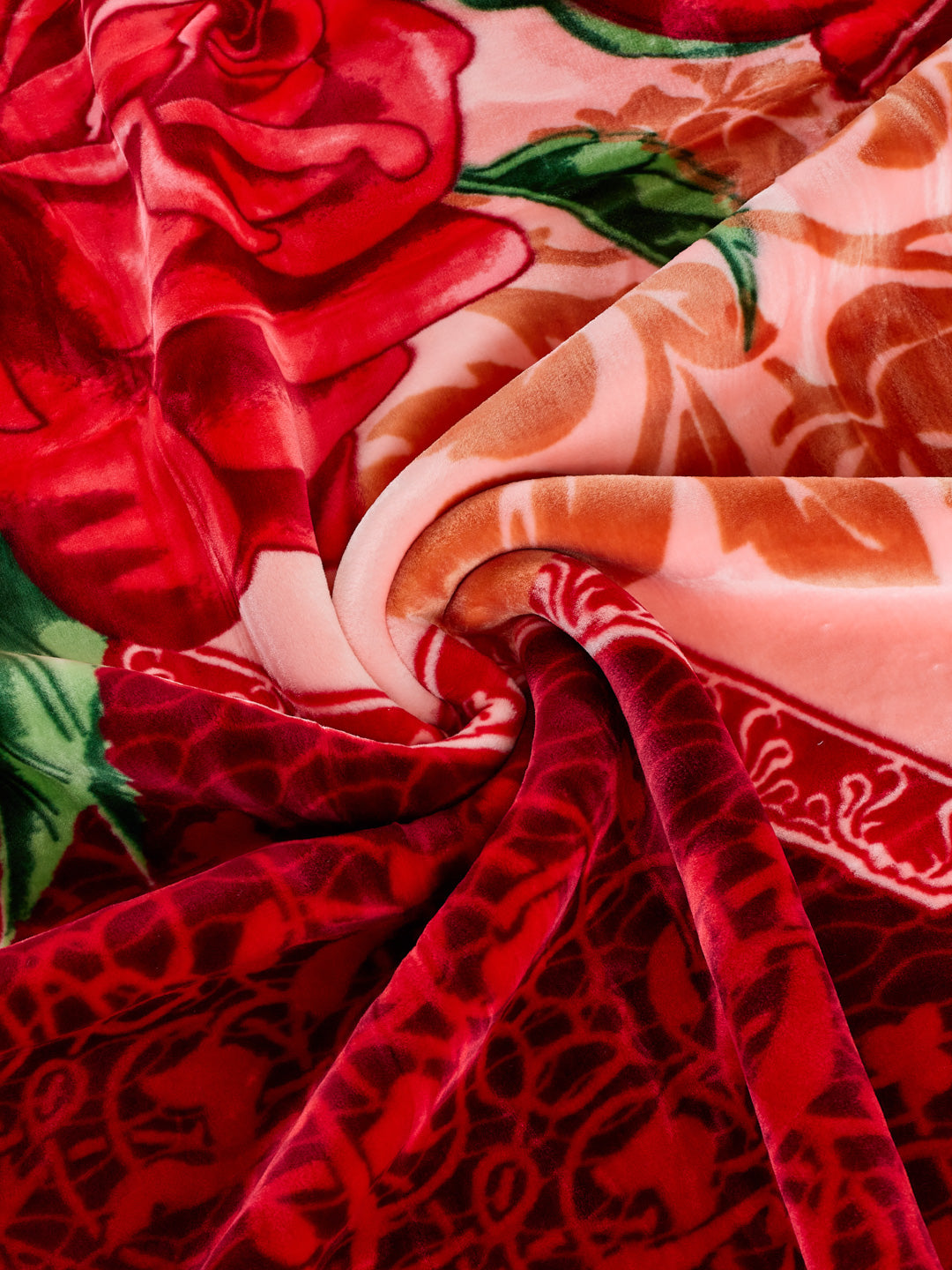 Floral Print Double Bed 2 Ply 1400 GSM Blanket for Winter (Rambo 3D), Weight 7.5 kg