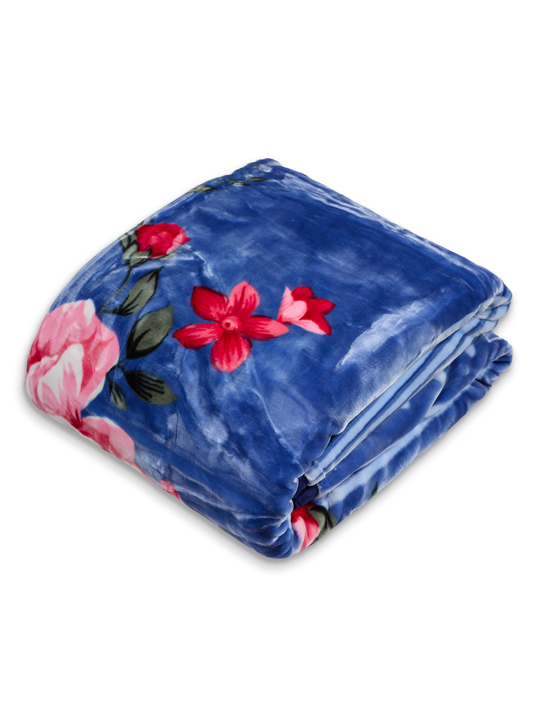 Floral Print Double Bed 2 Ply 1400 GSM Blanket for Winter (Rambo 3D), Weight 7.5 kg