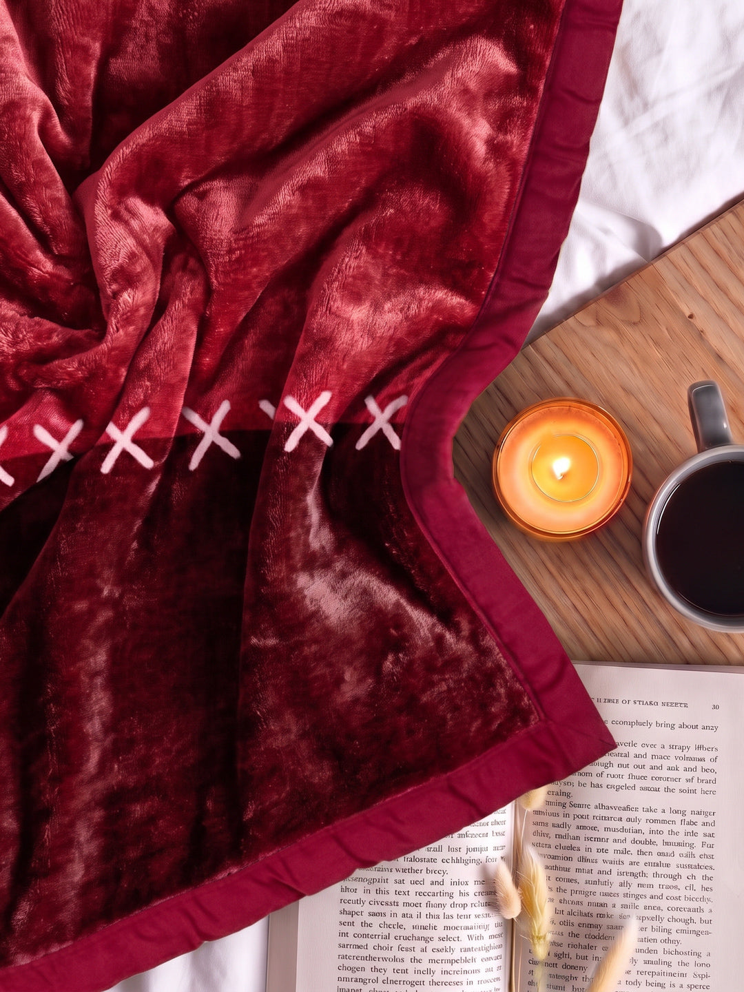 Printed Double Bed 1 Ply 500 GSM Blanket for Winter (Regal), Weight 2.4 kg