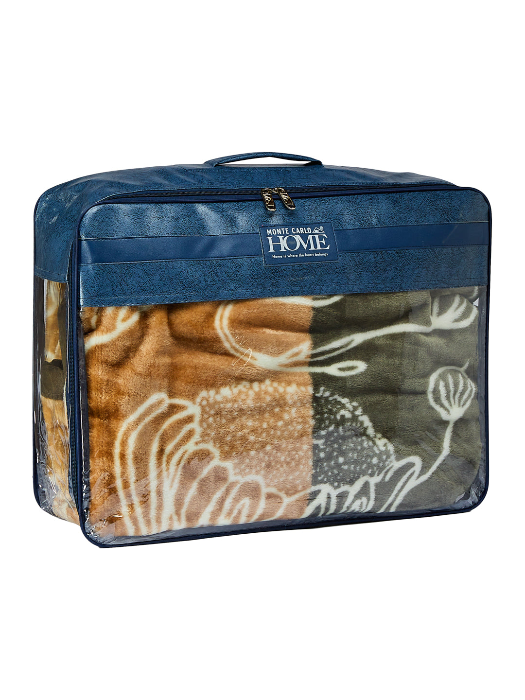 Printed Double Bed 1 Ply 500 GSM Blanket for Winter (Regal), Weight 2.4 kg