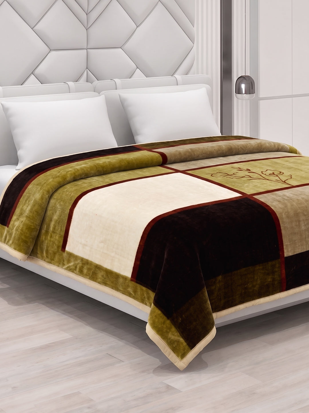 Printed Double Bed 1 Ply 500 GSM Blanket for Winter (Regal), Weight 2.4 kg