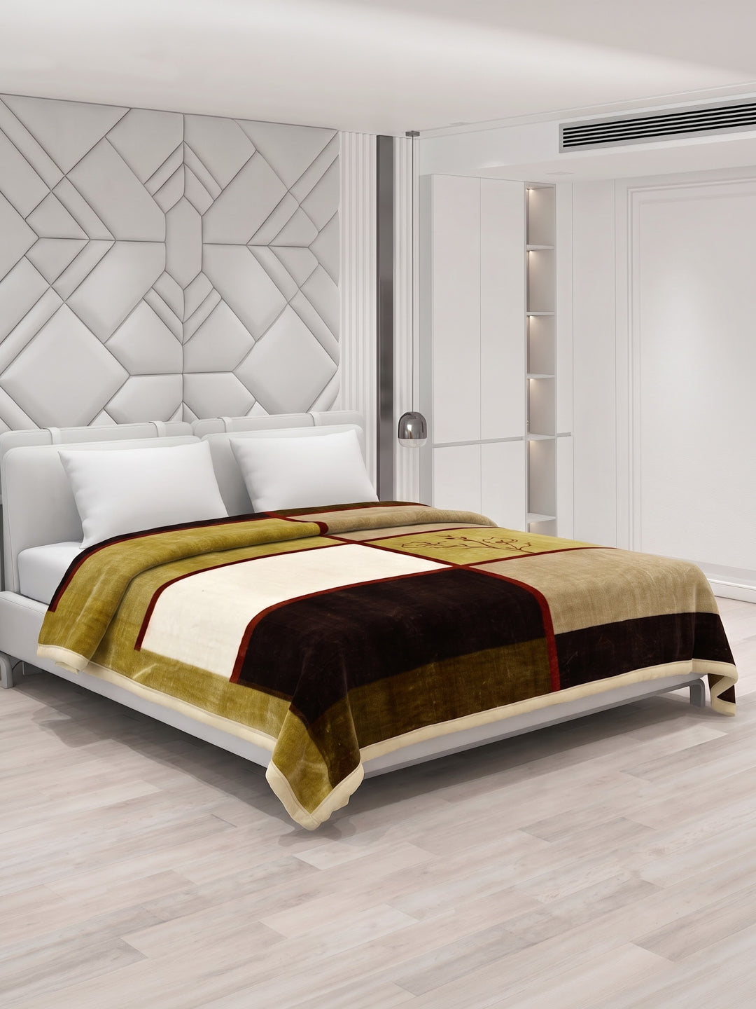 Printed Double Bed 1 Ply 500 GSM Blanket for Winter (Regal), Weight 2.4 kg