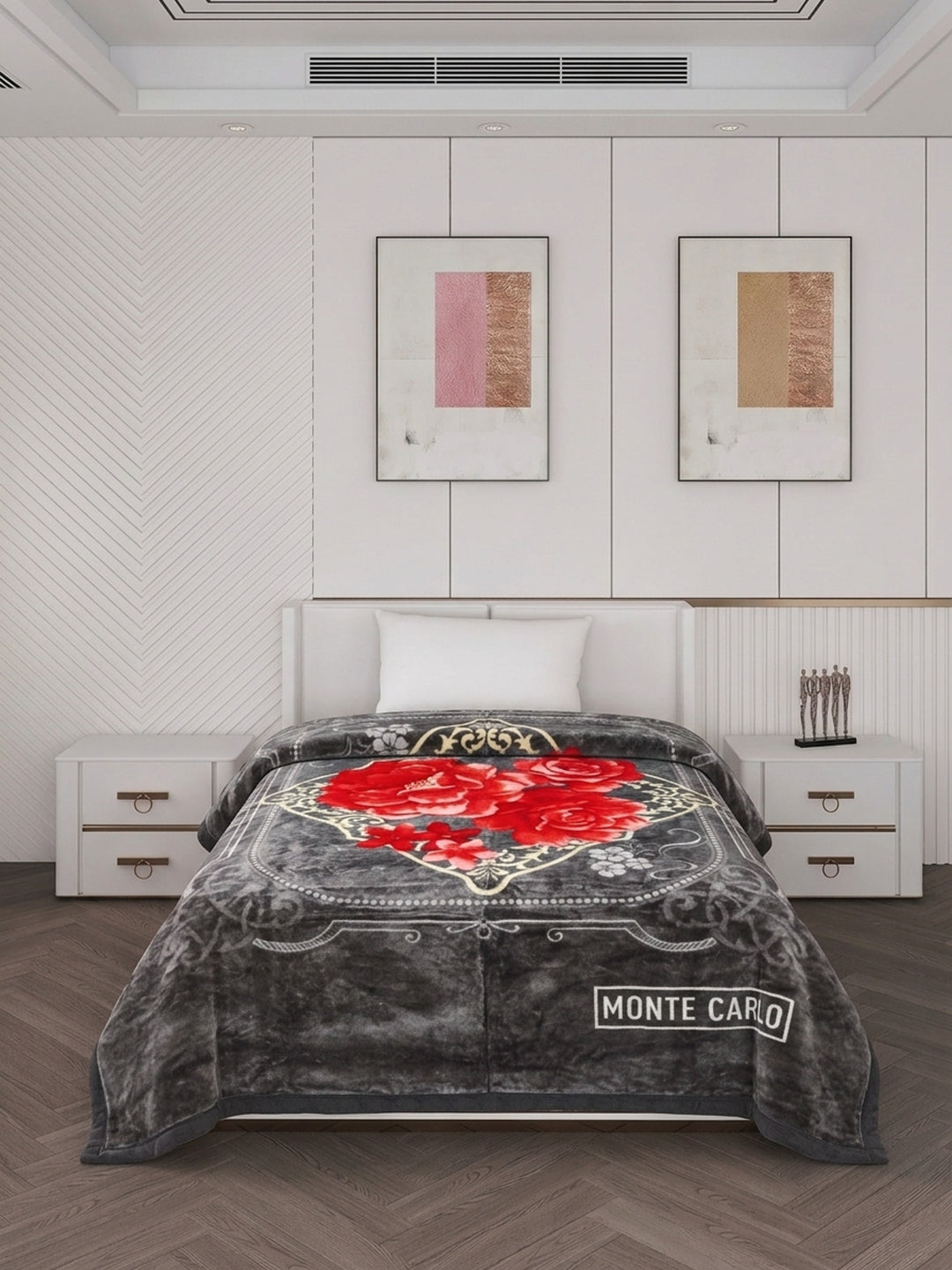 Printed Single Bed 1 Ply 520 GSM Blanket for Winter (Relation Plus), Weight 1.7 kg