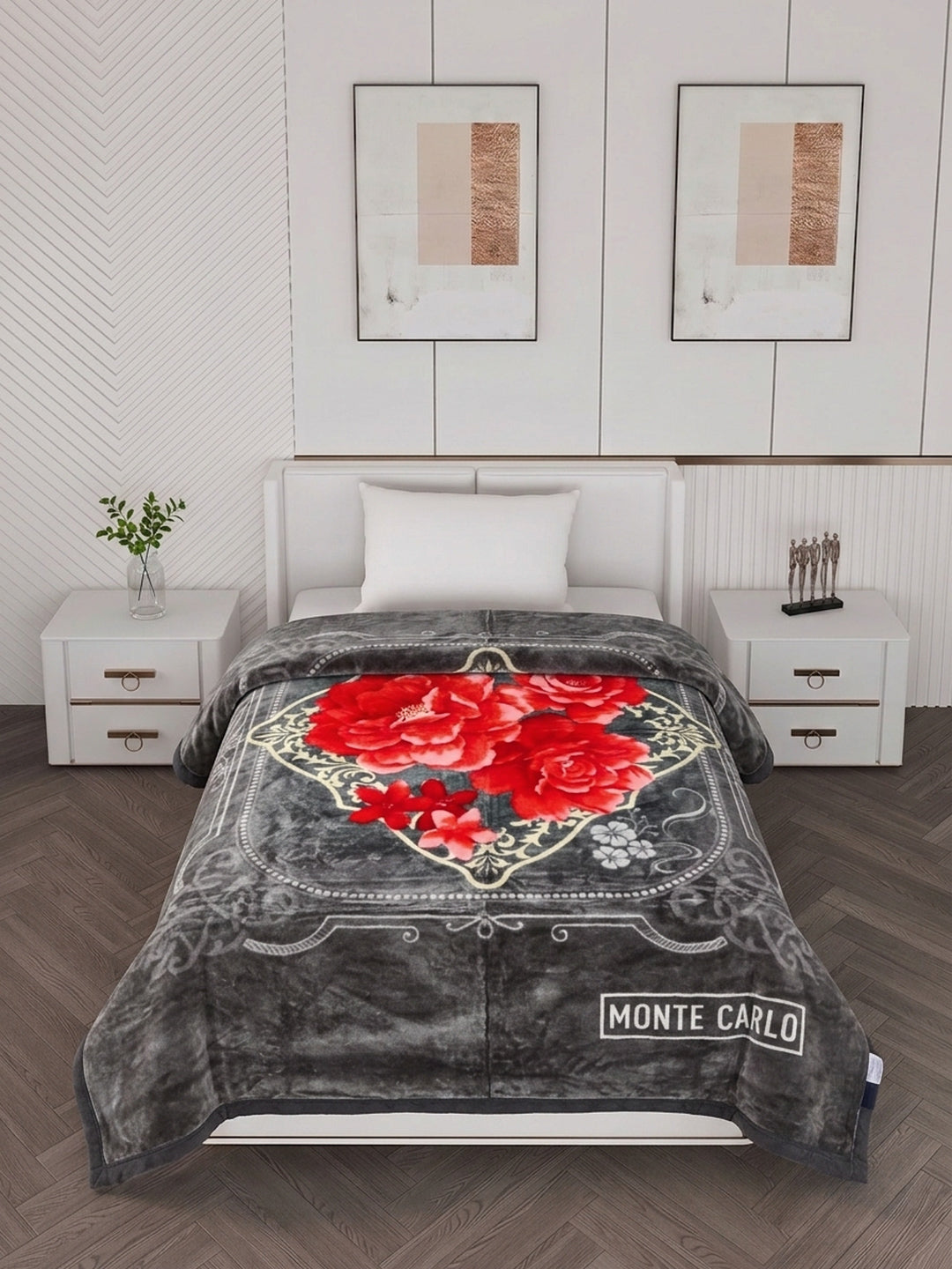 Printed Single Bed 1 Ply 520 GSM Blanket for Winter (Relation Plus), Weight 1.7 kg