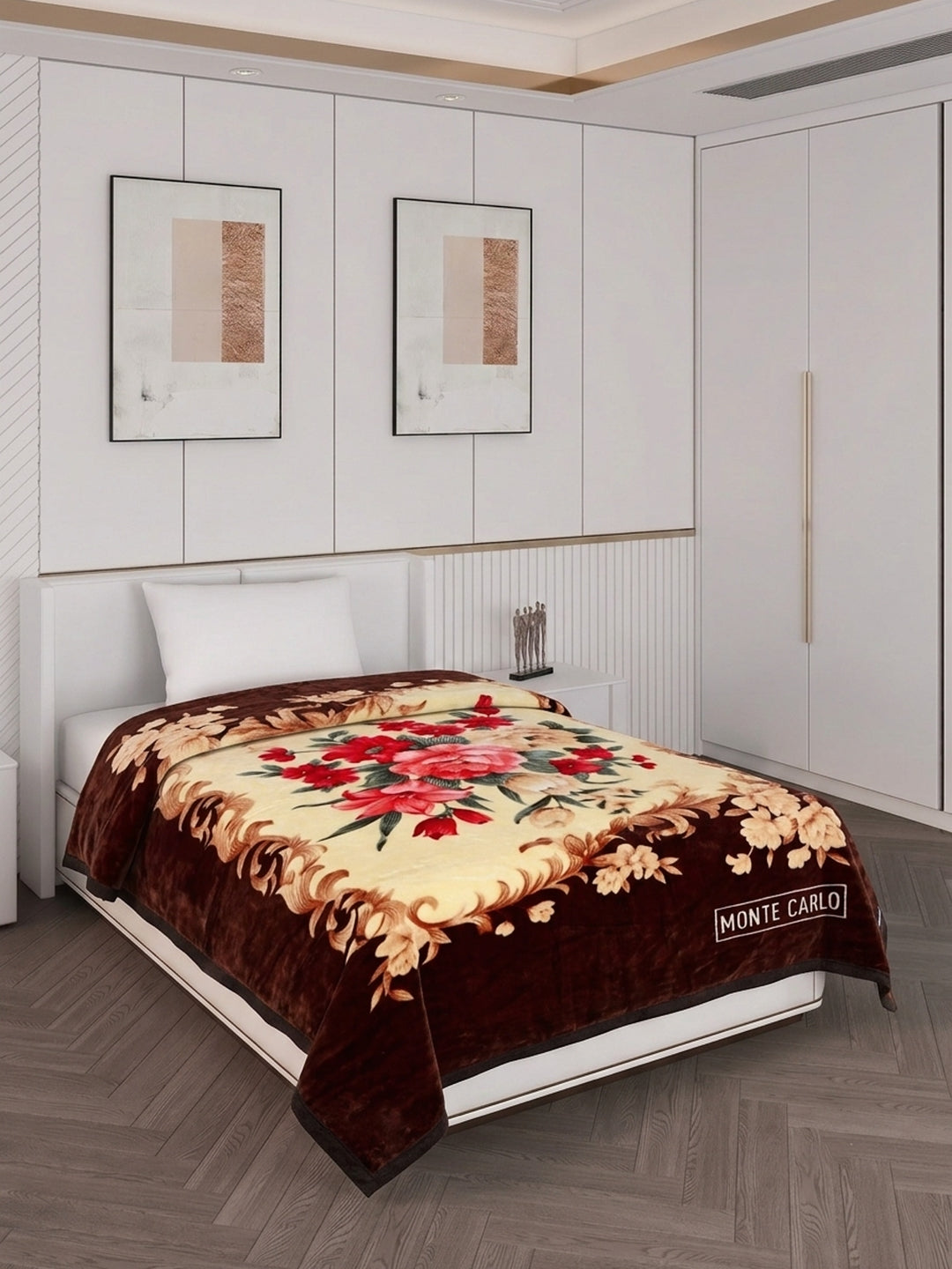 Printed Single Bed 1 Ply 520 GSM Blanket for Winter (Relation Plus), Weight 1.7 kg