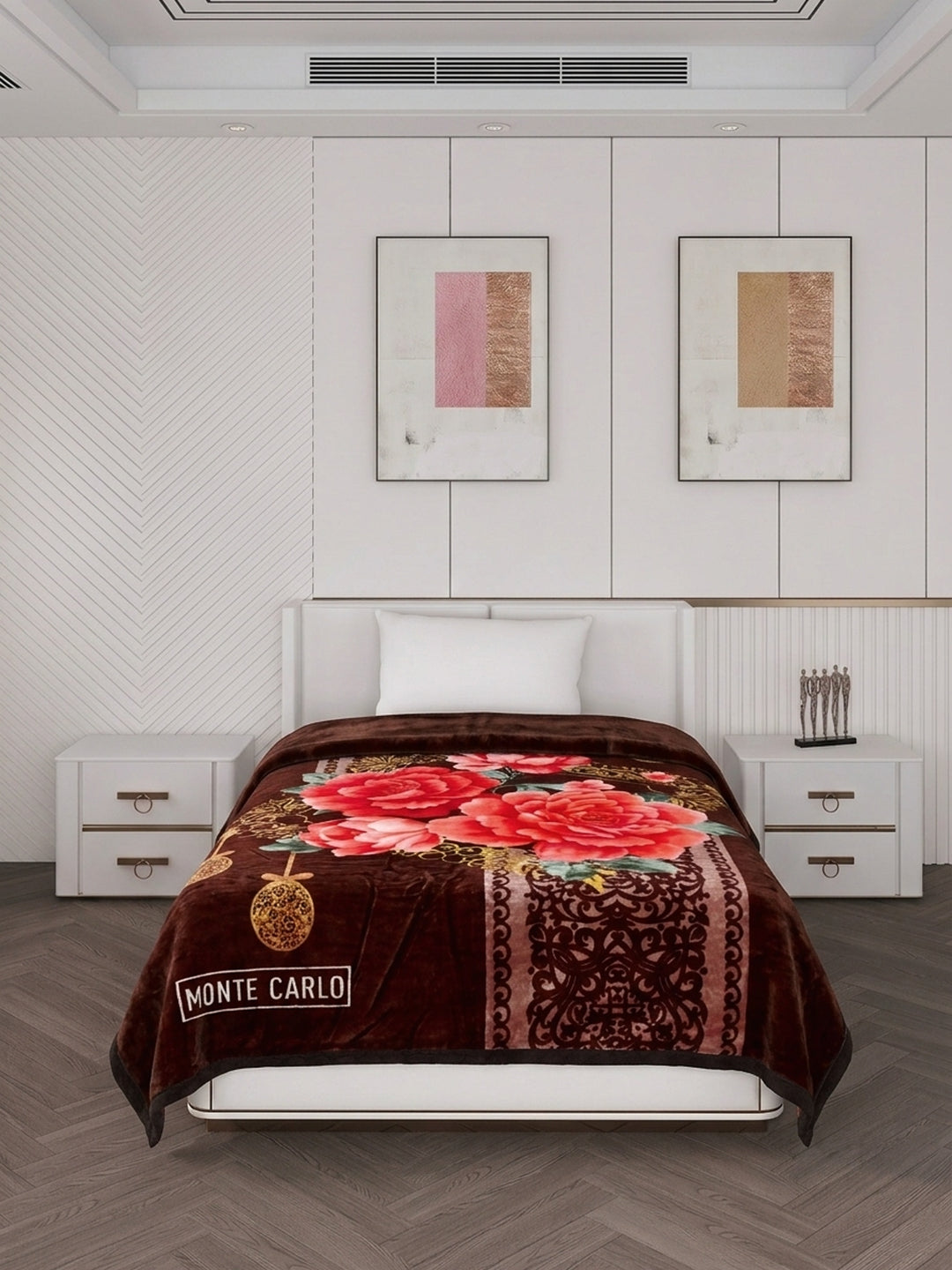 Printed Single Bed 1 Ply 520 GSM Blanket for Winter (Relation Plus), Weight 1.7 kg