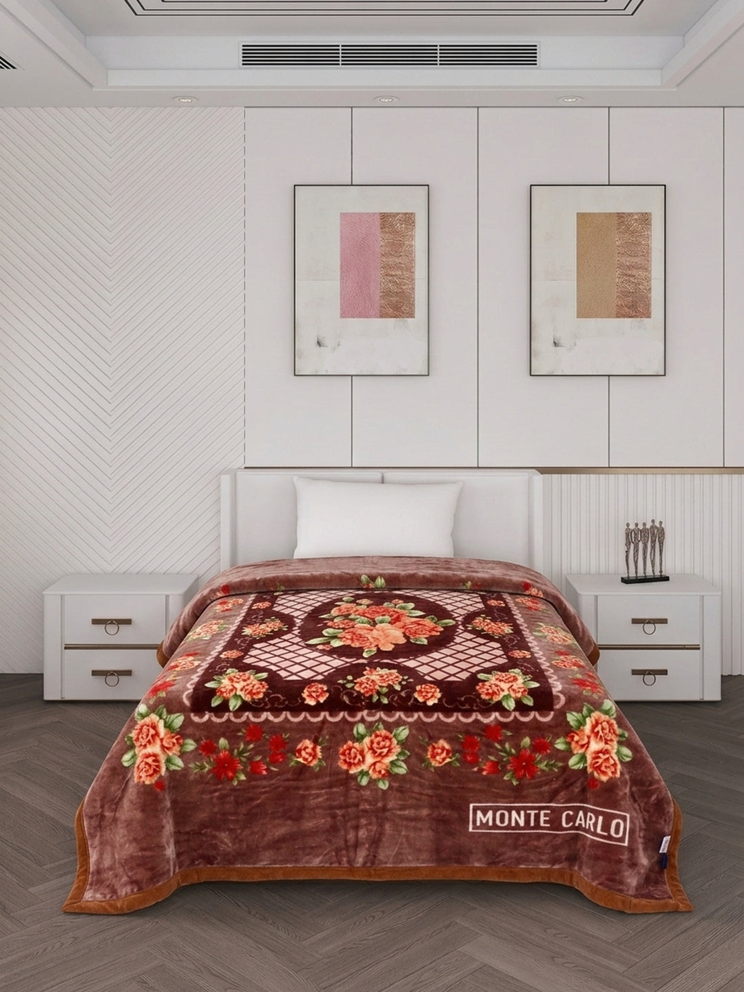 Printed Single Bed 1 Ply 520 GSM Blanket for Winter (Relation Plus), Weight 1.7 kg