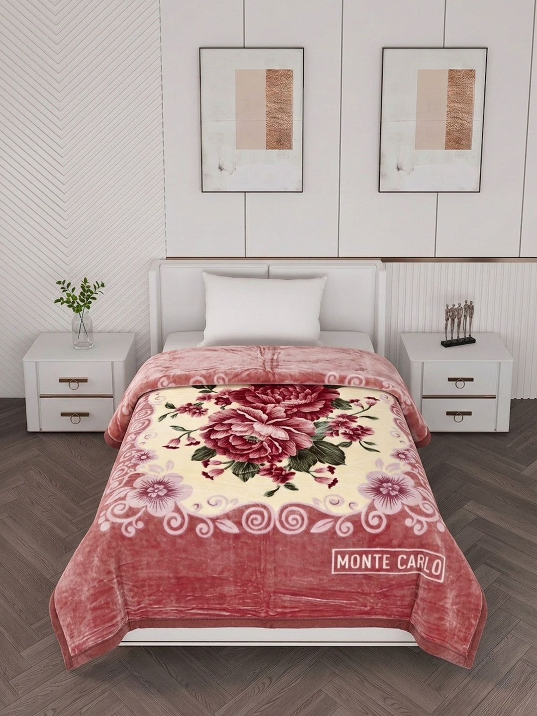 Printed Single Bed 1 Ply 520 GSM Blanket for Winter (Relation Plus), Weight 1.7 kg