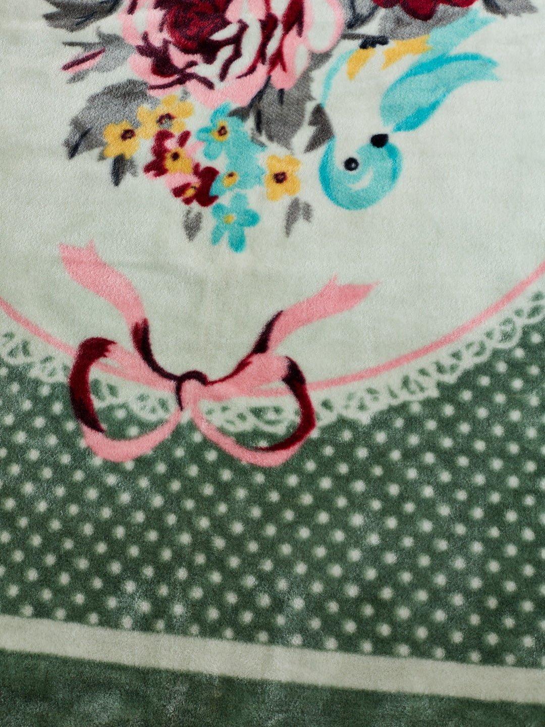 Printed Single Bed 1 Ply 580 GSM Blanket for Winter (Relations), Weight 1.9 kg