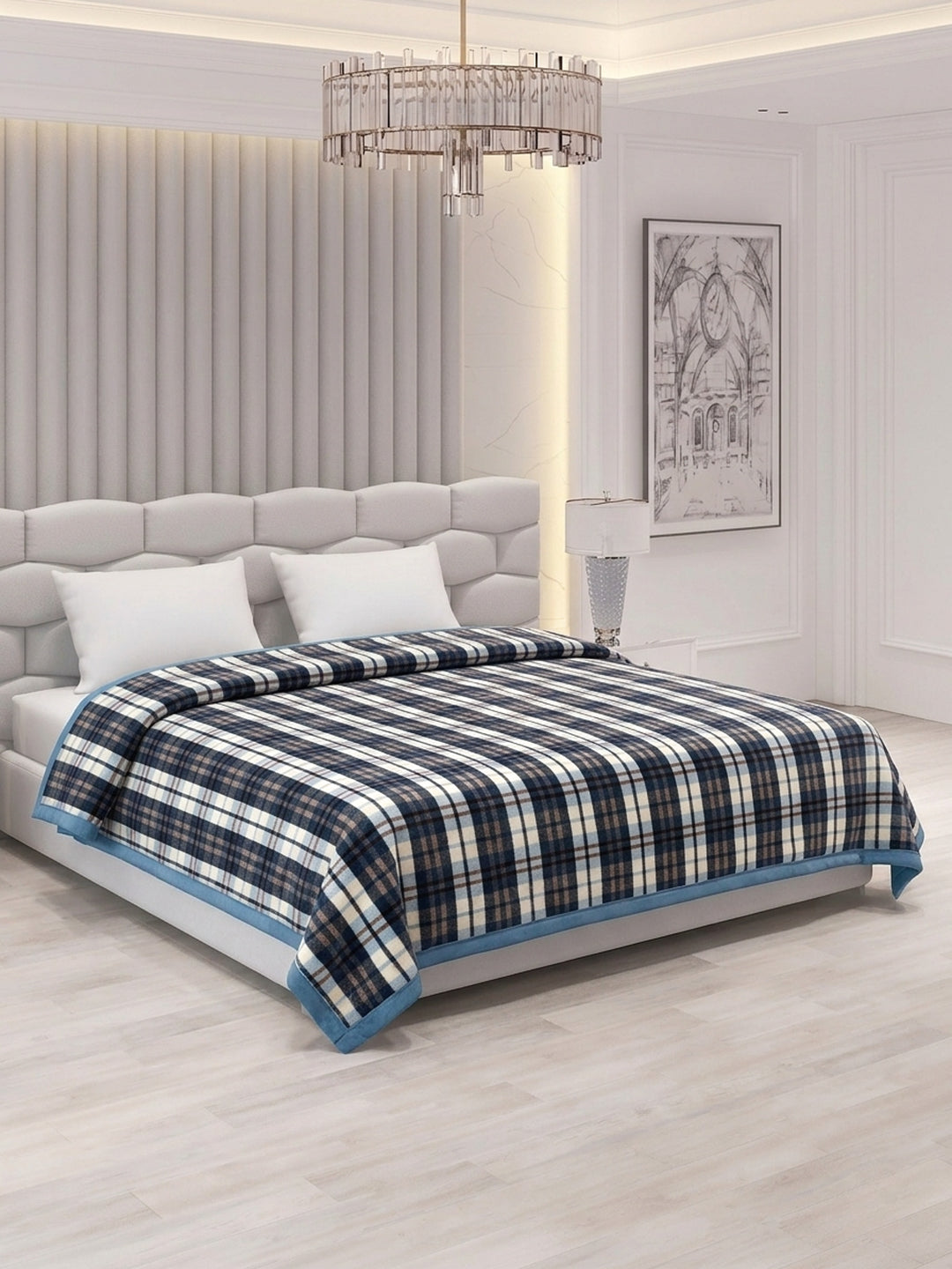 Double Bed 2 Ply 440 GSM Blanket for Winter (Robin), Weight 2.3 kg