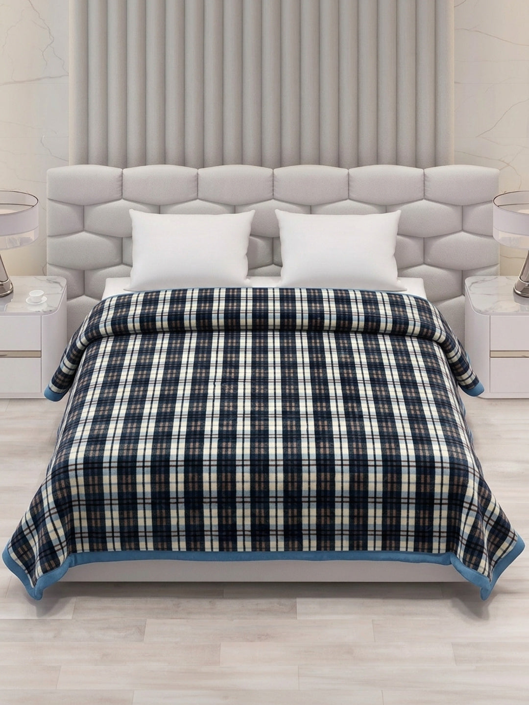 Double Bed 2 Ply 440 GSM Blanket for Winter (Robin), Weight 2.3 kg
