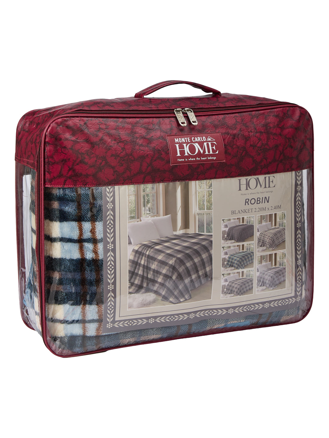 Double Bed 2 Ply 440 GSM Blanket for Winter (Robin), Weight 2.3 kg