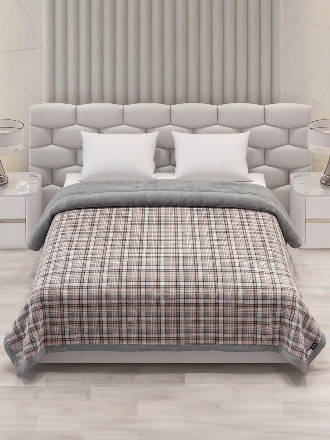 Double Bed 2 Ply 440 GSM Blanket for Winter (Robin), Weight 2.3 kg