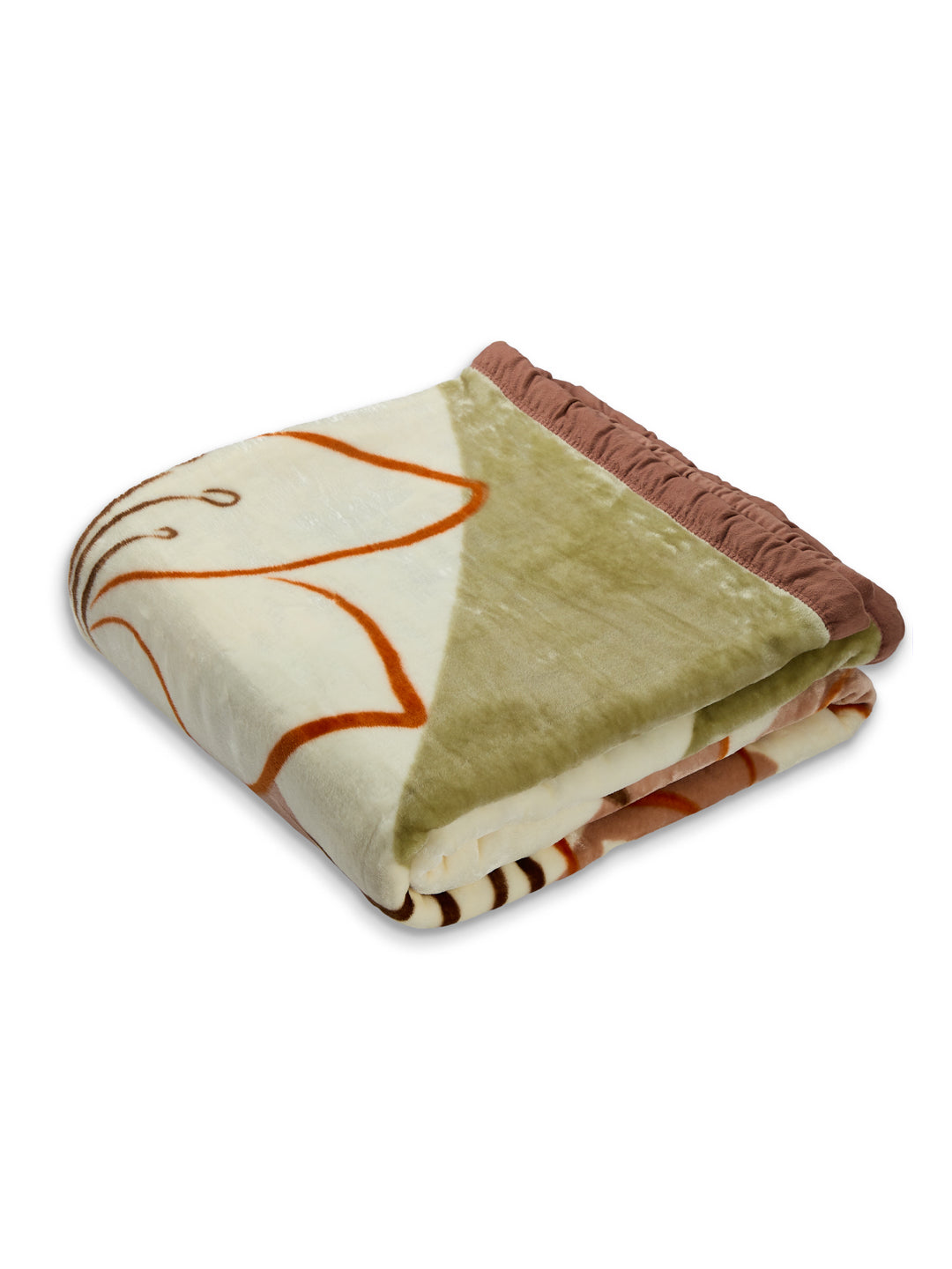 Printed Double Bed 1 Ply 550 GSM Blanket for Winter (Roman), Weight 2.9 kg