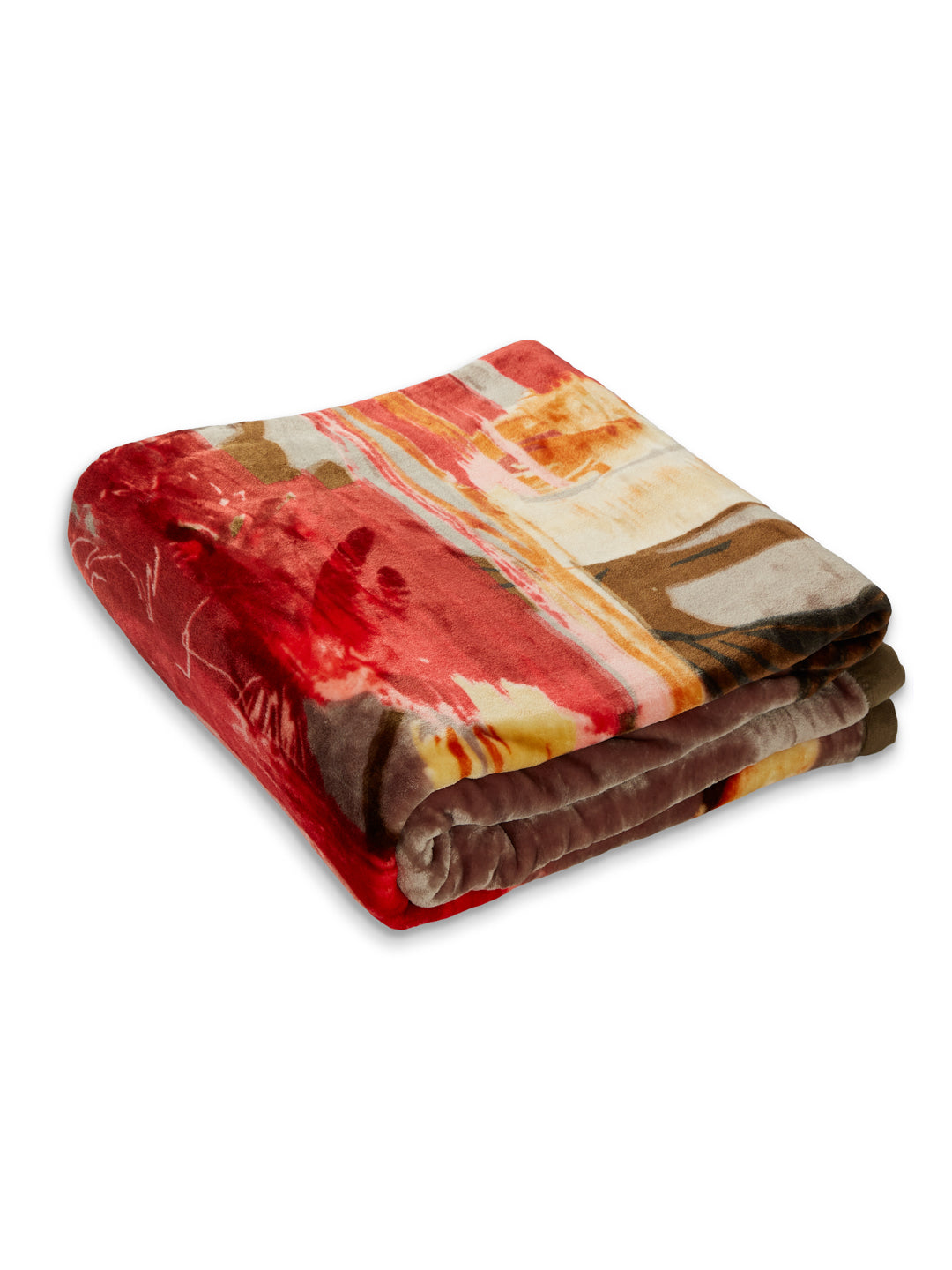 Printed Double Bed 1 Ply 550 GSM Blanket for Winter (Roman), Weight 2.9 kg