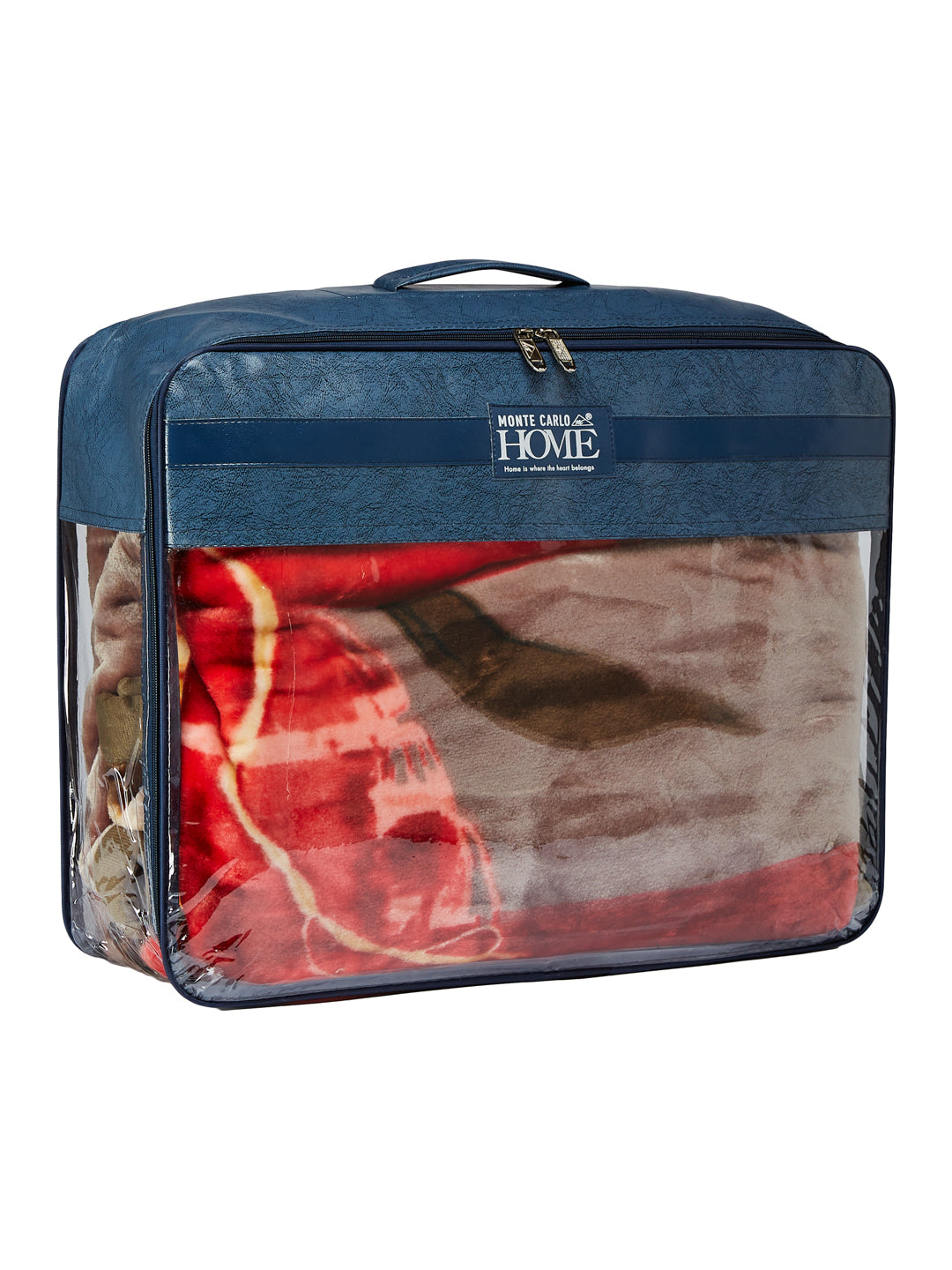 Printed Double Bed 1 Ply 550 GSM Blanket for Winter (Roman), Weight 2.9 kg