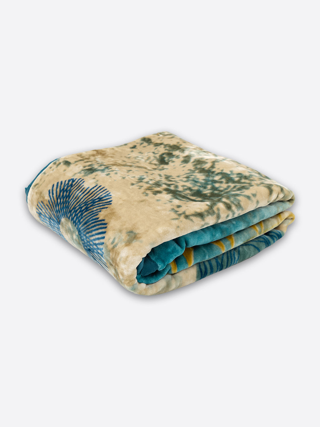 Printed Double Bed 1 Ply 550 GSM Blanket for Winter (Roman), Weight 2.9 kg