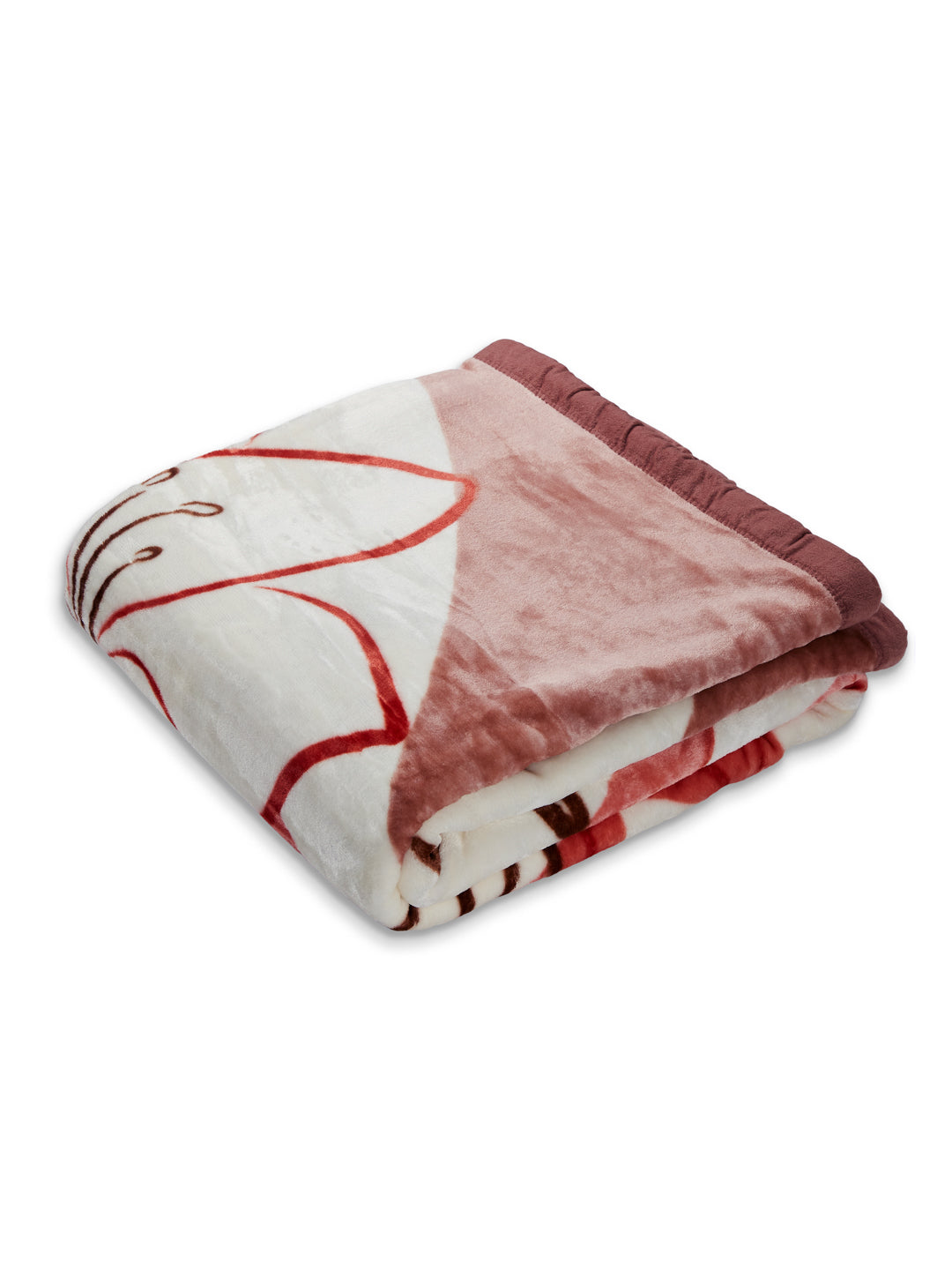 Printed Double Bed 1 Ply 550 GSM Blanket for Winter (Roman), Weight 2.9 kg